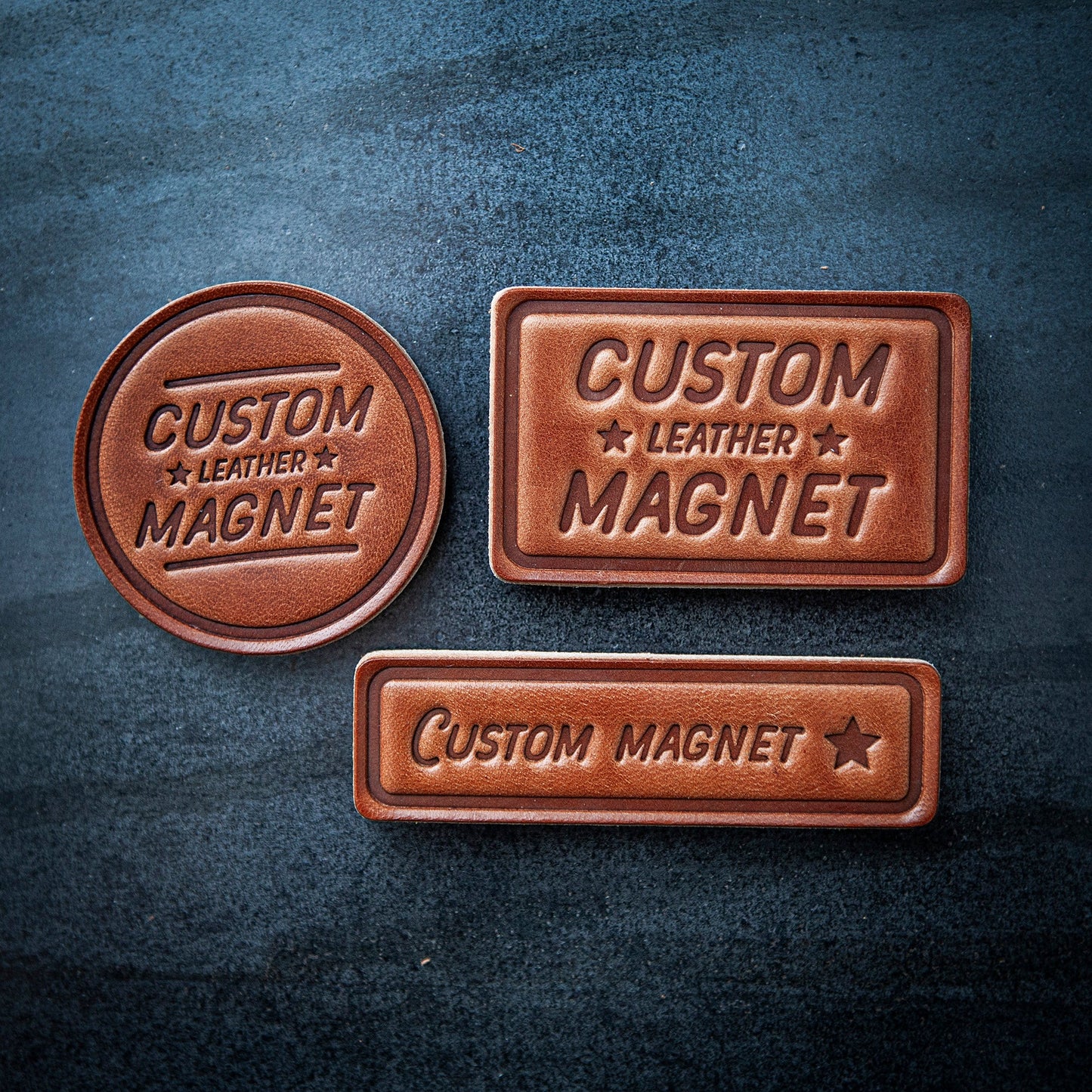 Lake Leather Magnet Block Style
