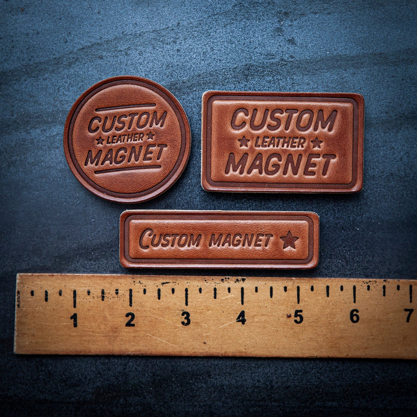 Lake Leather Magnet Block Style