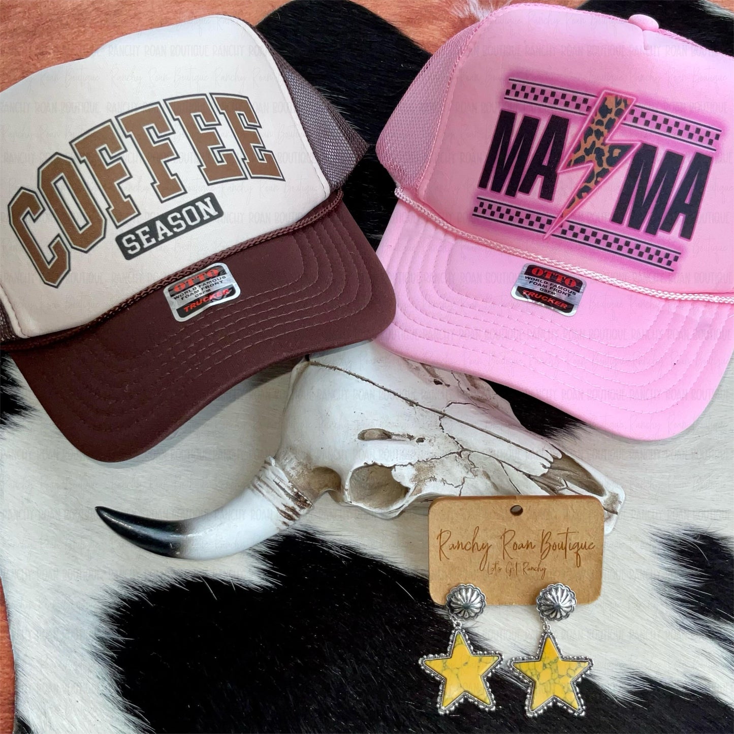 Coffee Season Western Foam Trucker Hat