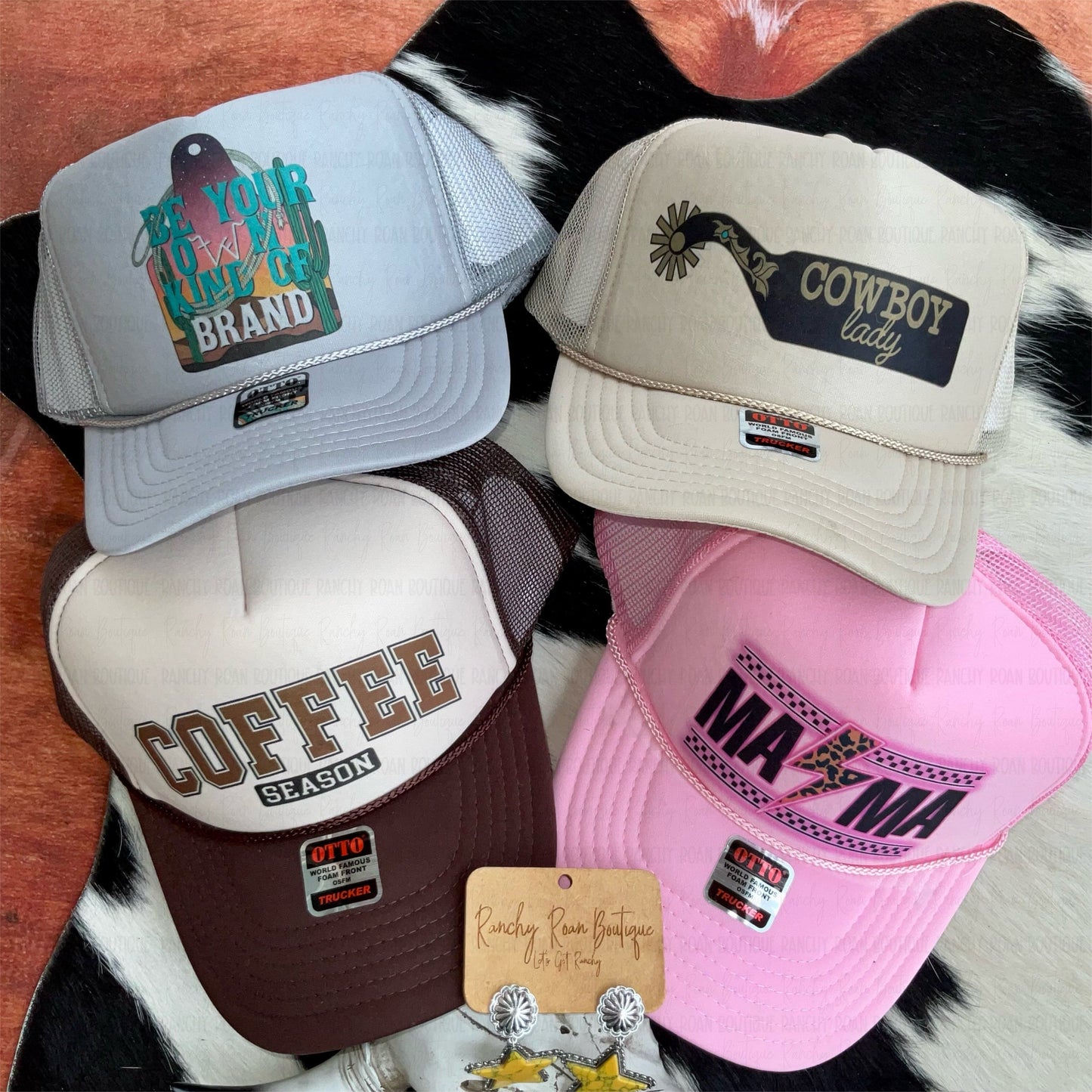 Coffee Season Western Foam Trucker Hat
