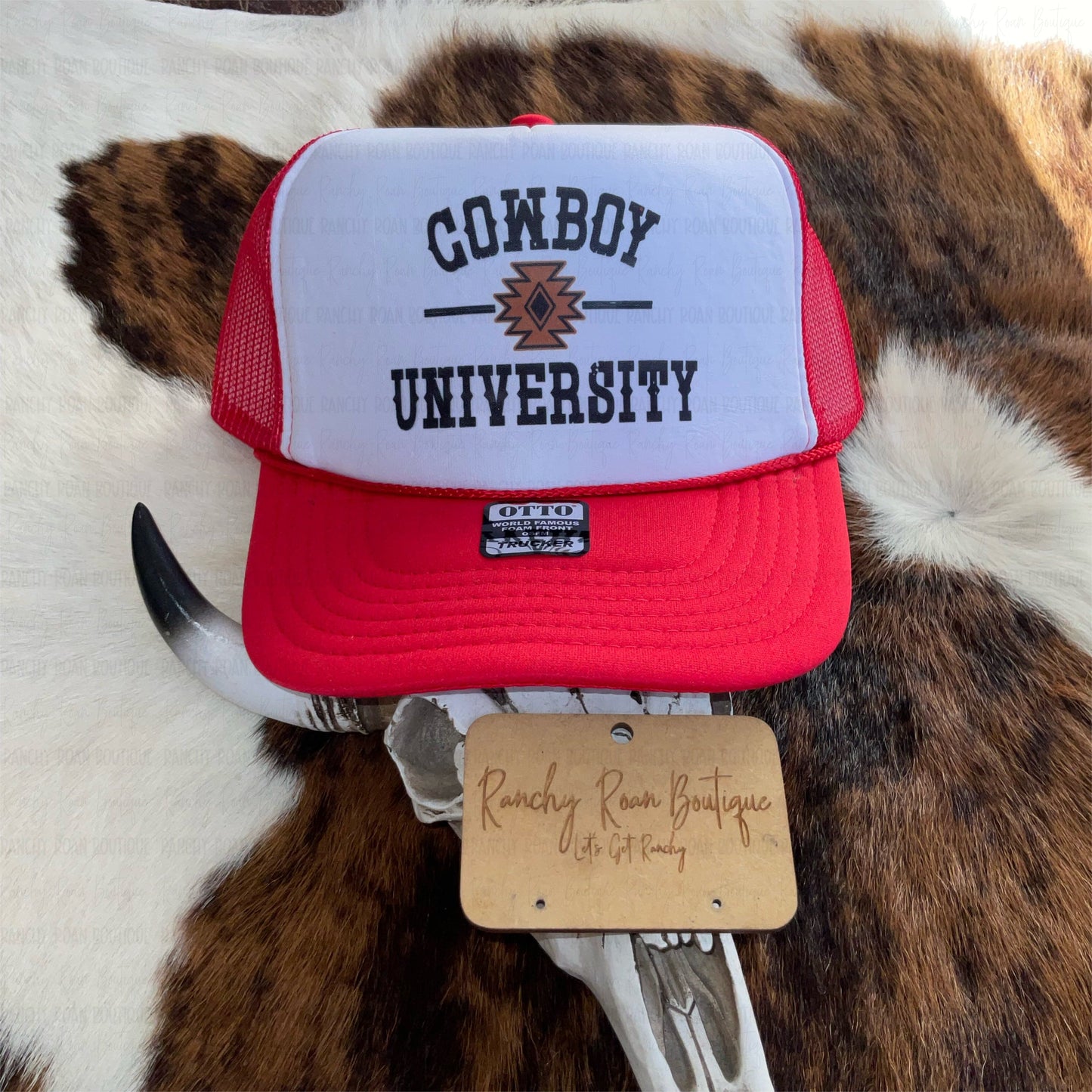 Cowboy University Western Foam Trucker Hat
