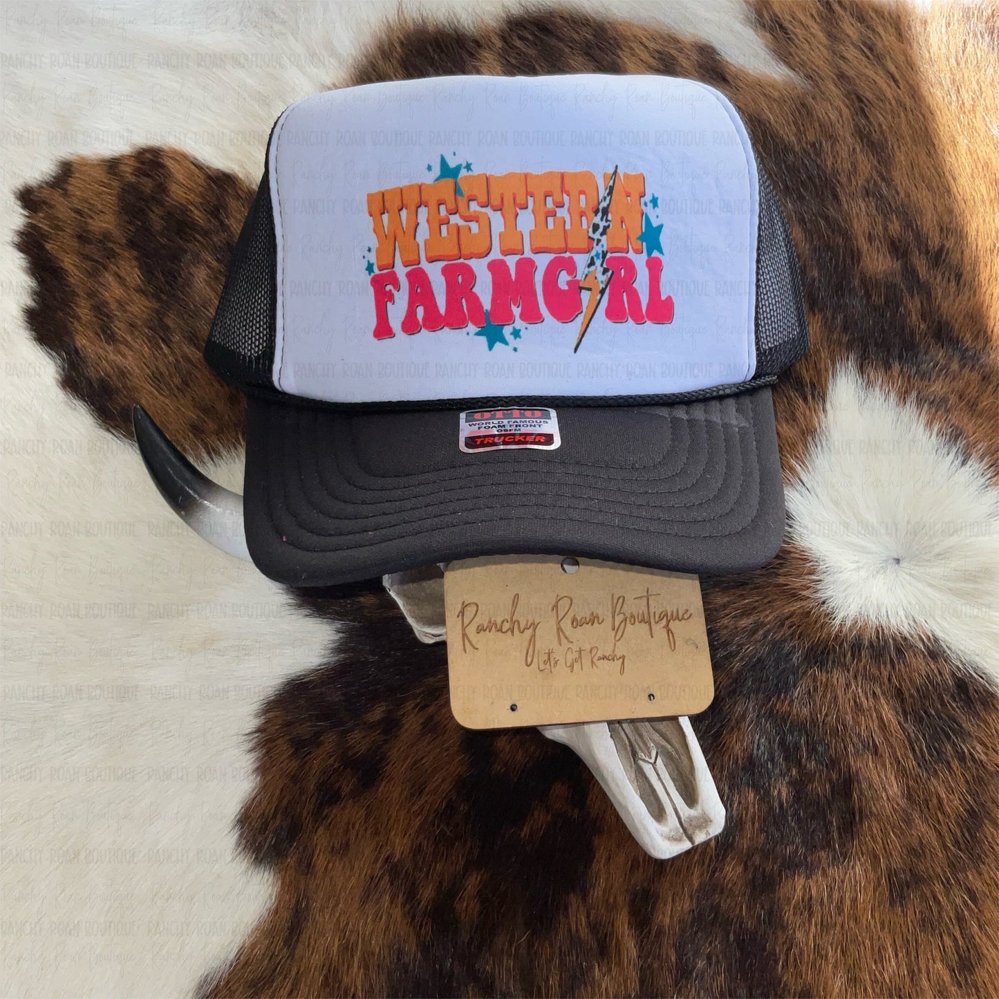Western Farm Girl Foam Trucker Hat