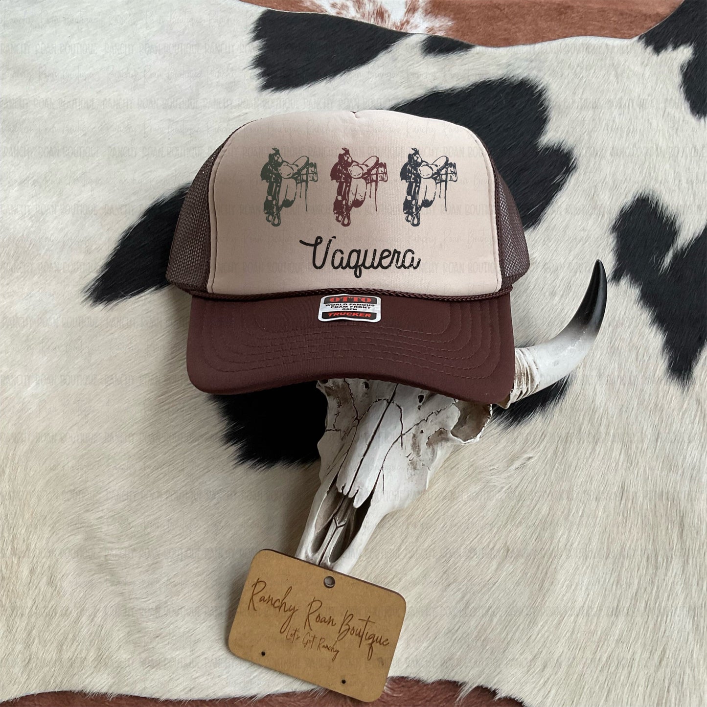 Vaquera Saddle Western Foam Trucker Hat