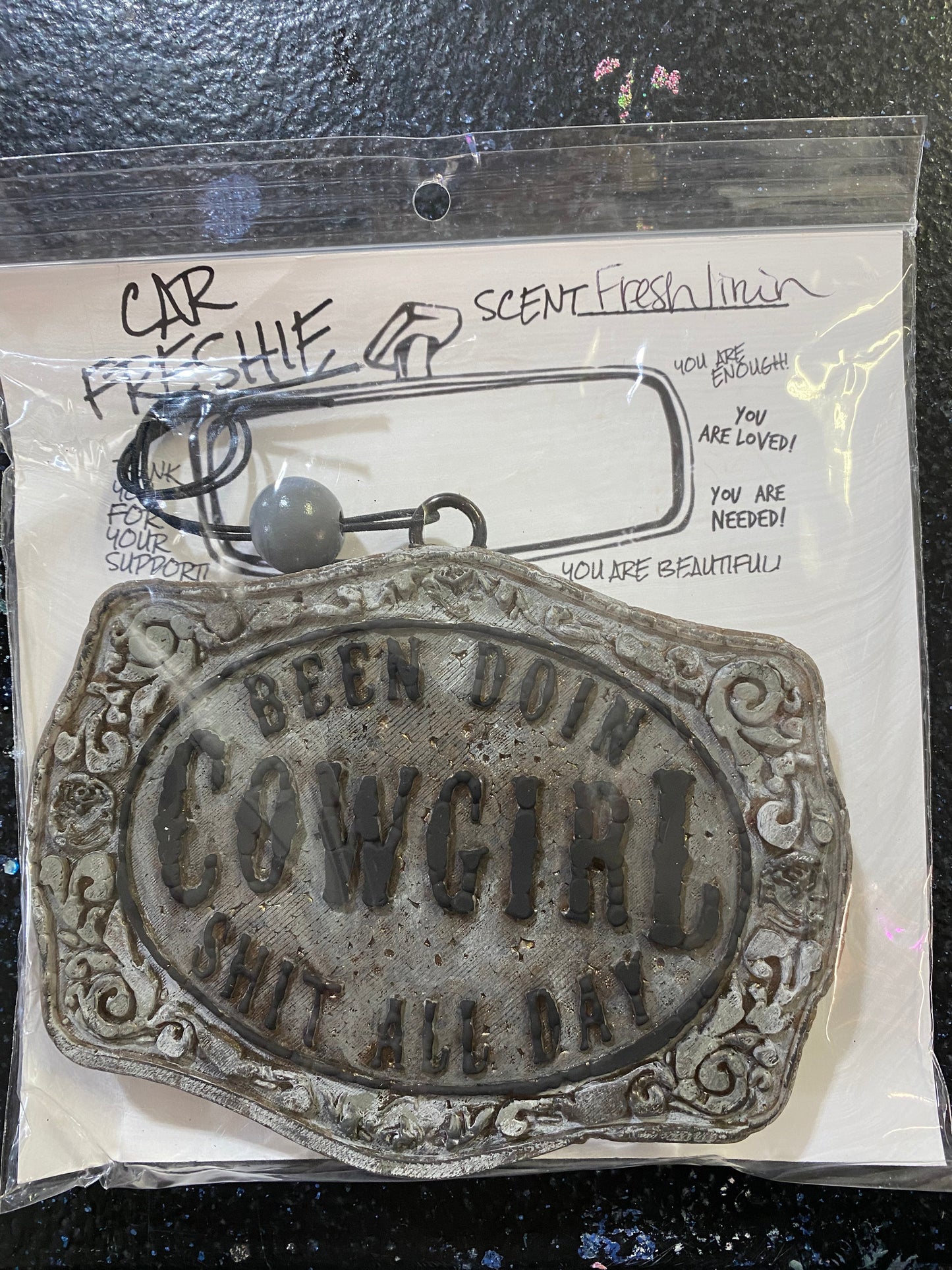 Cowgirl Buckle Freshie