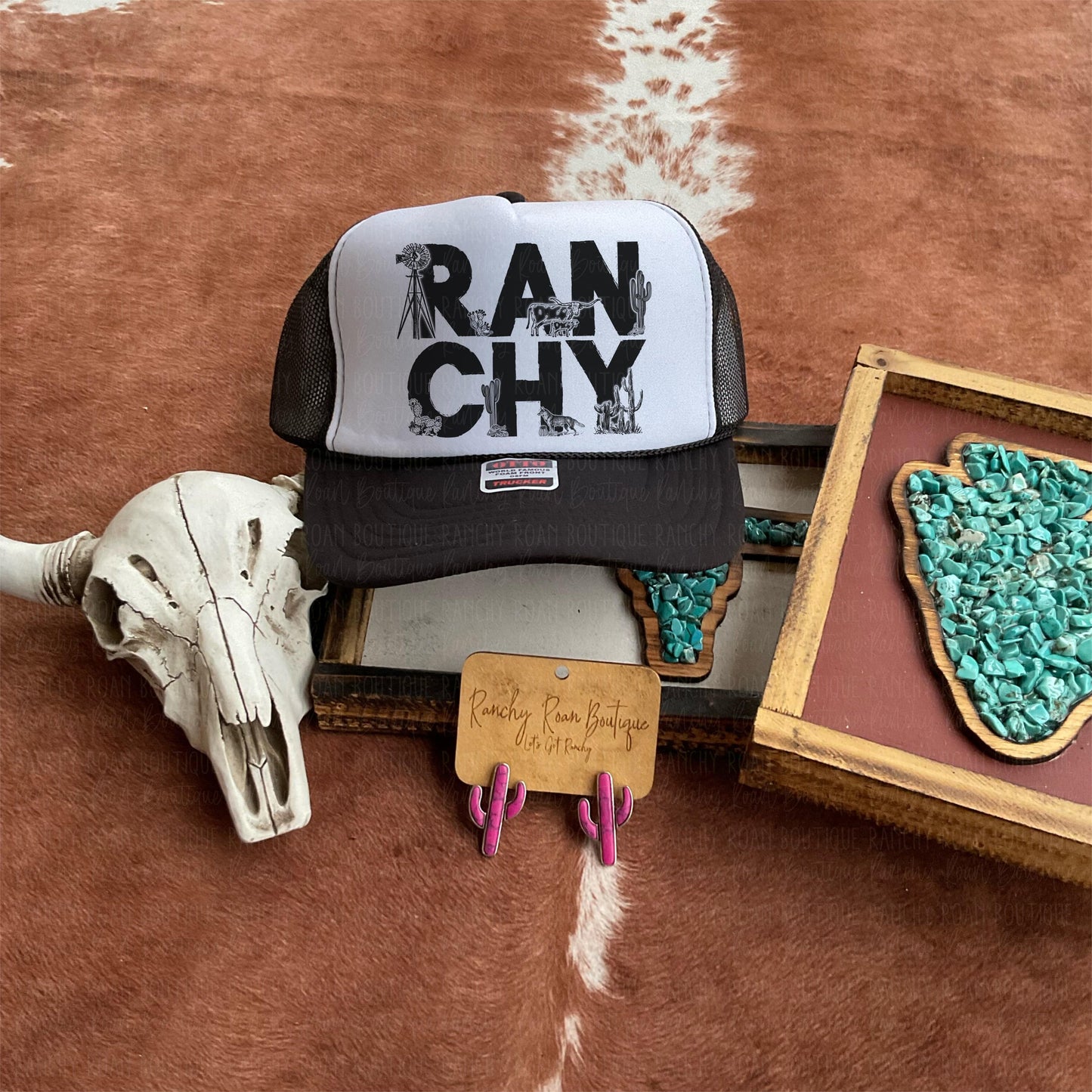 Ranchy Cowboy Western Foam Trucker Hat