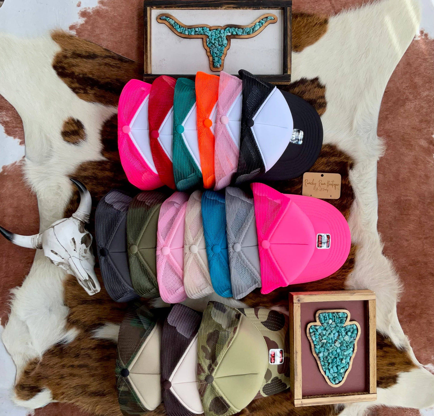 Double R Brand Western Foam Front Trucker Hat