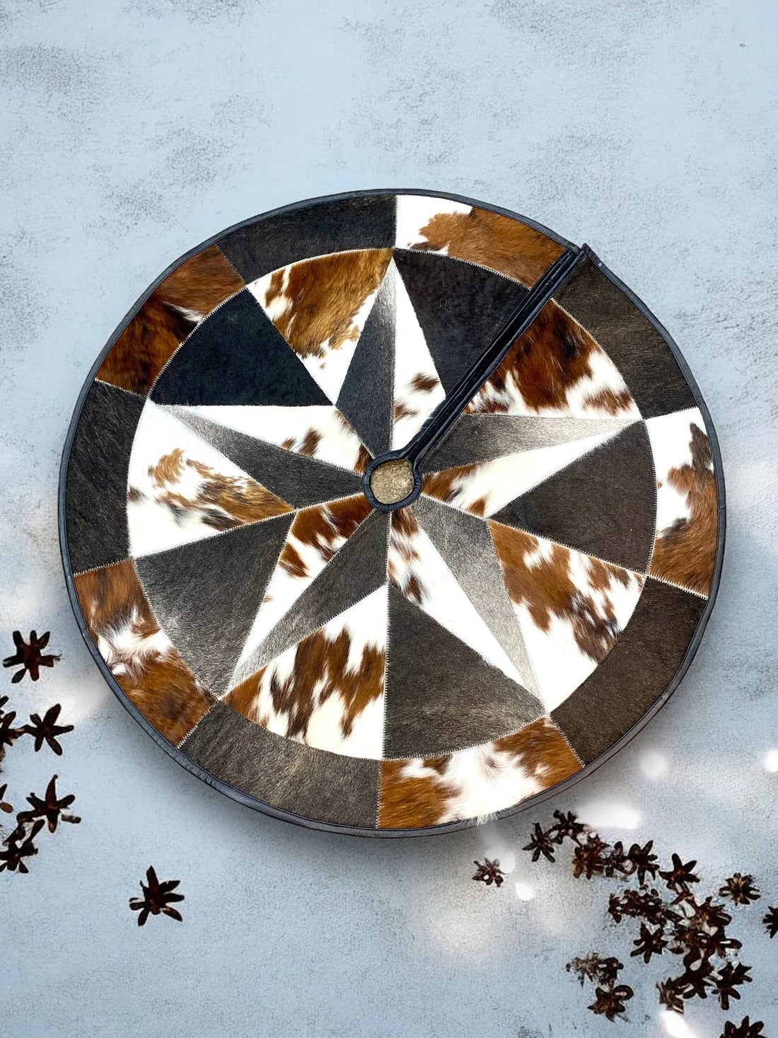 Cowhide Christmas Tree Skirt