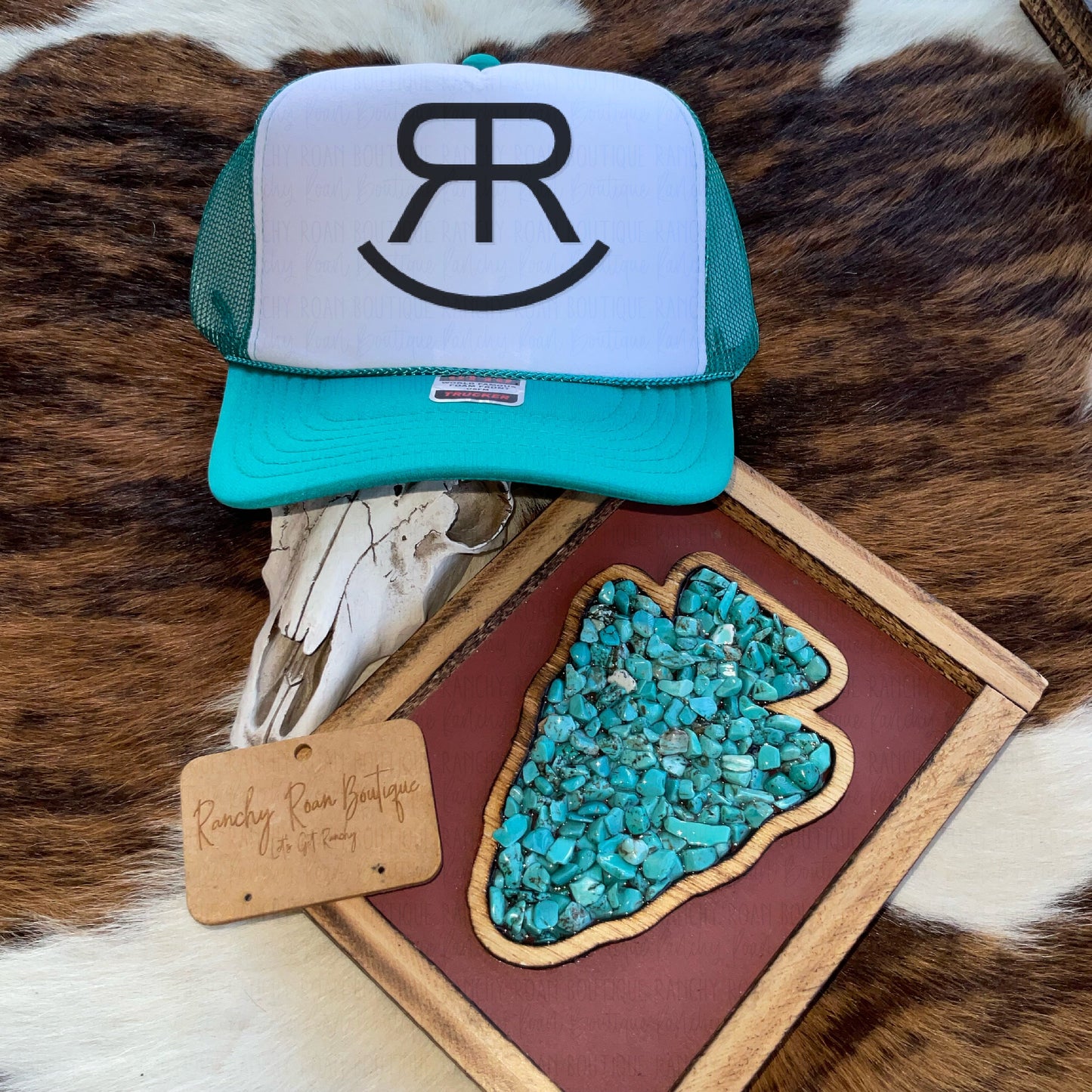 Double R Brand Western Foam Front Trucker Hat