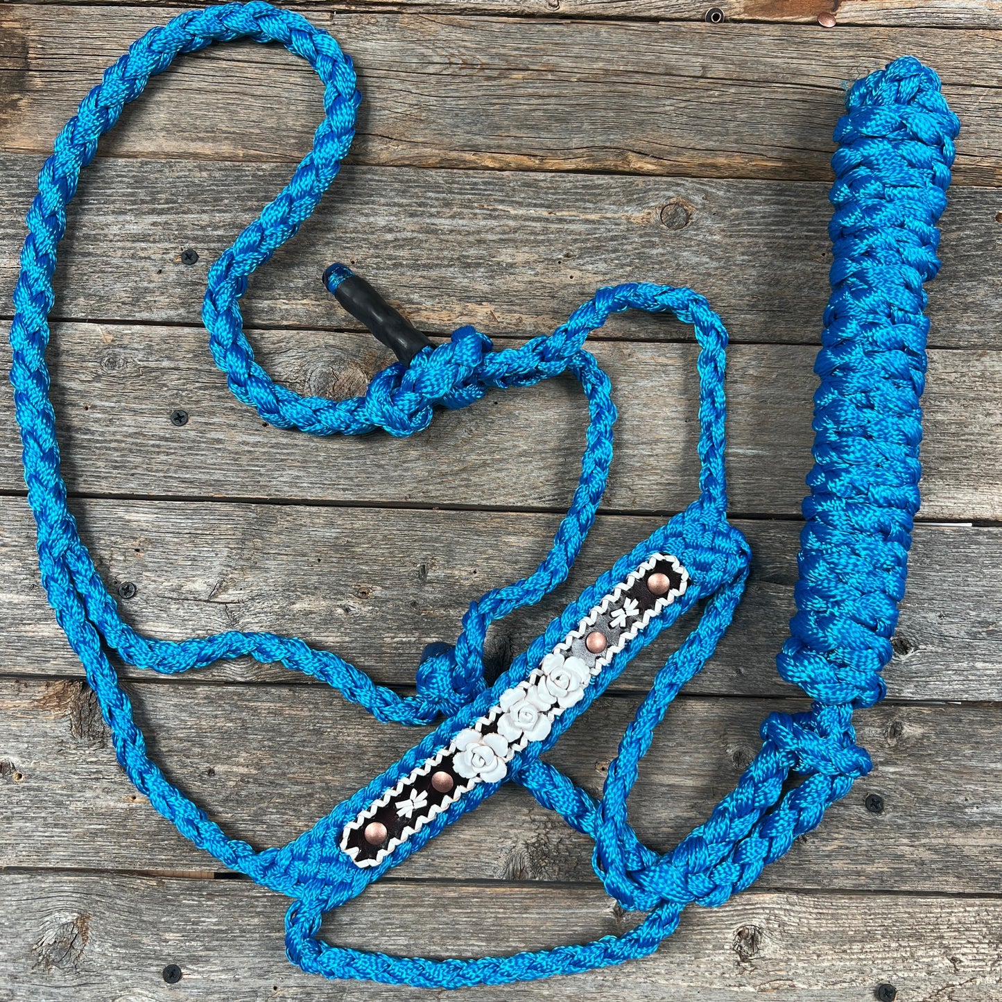 Blue Mule Tape Rose Halter