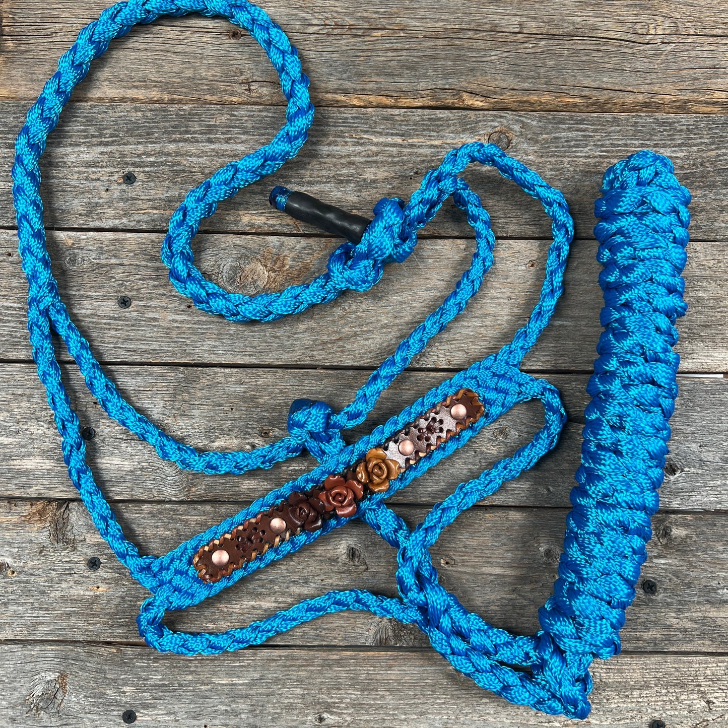 Blue Mule Tape Rose Halter