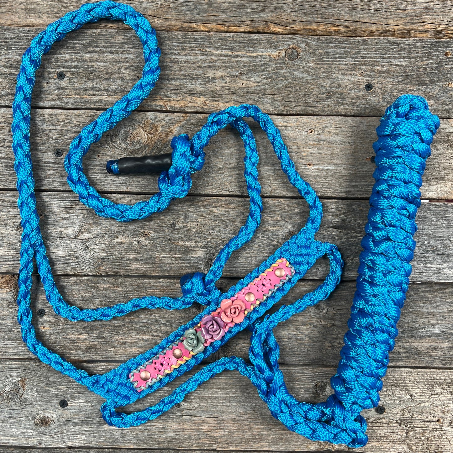 Blue Mule Tape Rose Halter