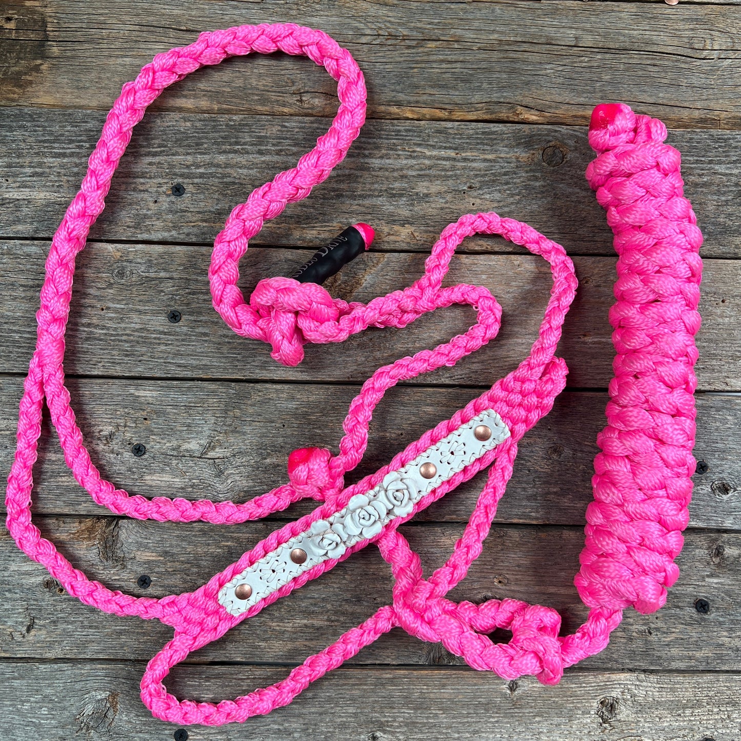 Pink Mule Tape Rose Halter