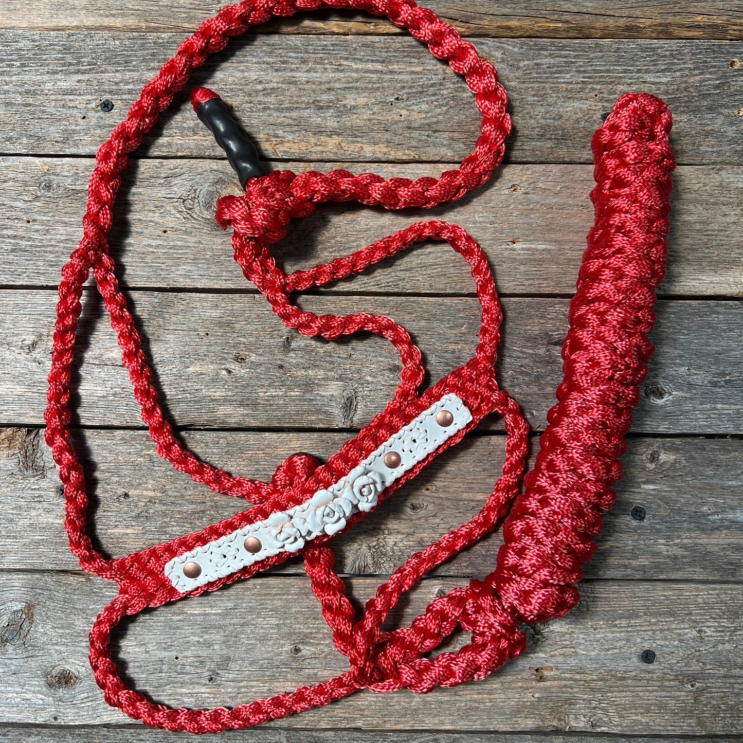 Red Mule Tape Rose Halter