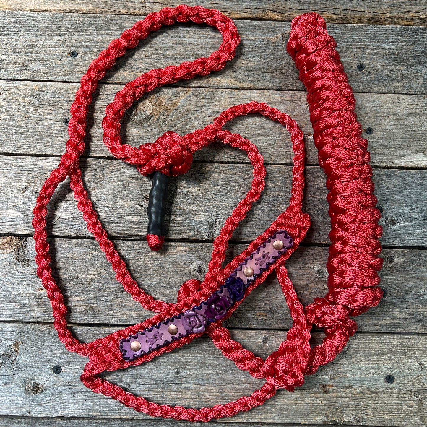 Red Mule Tape Rose Halter