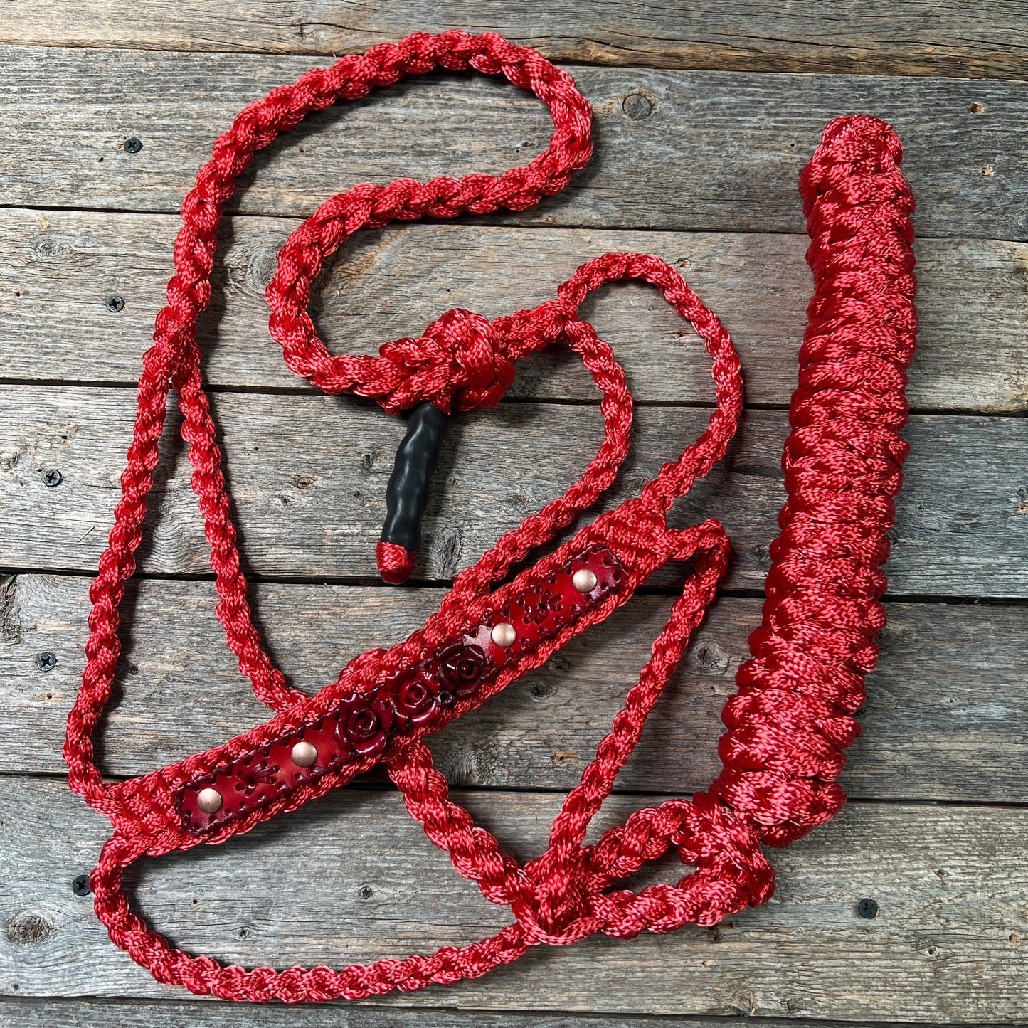 Red Mule Tape Rose Halter