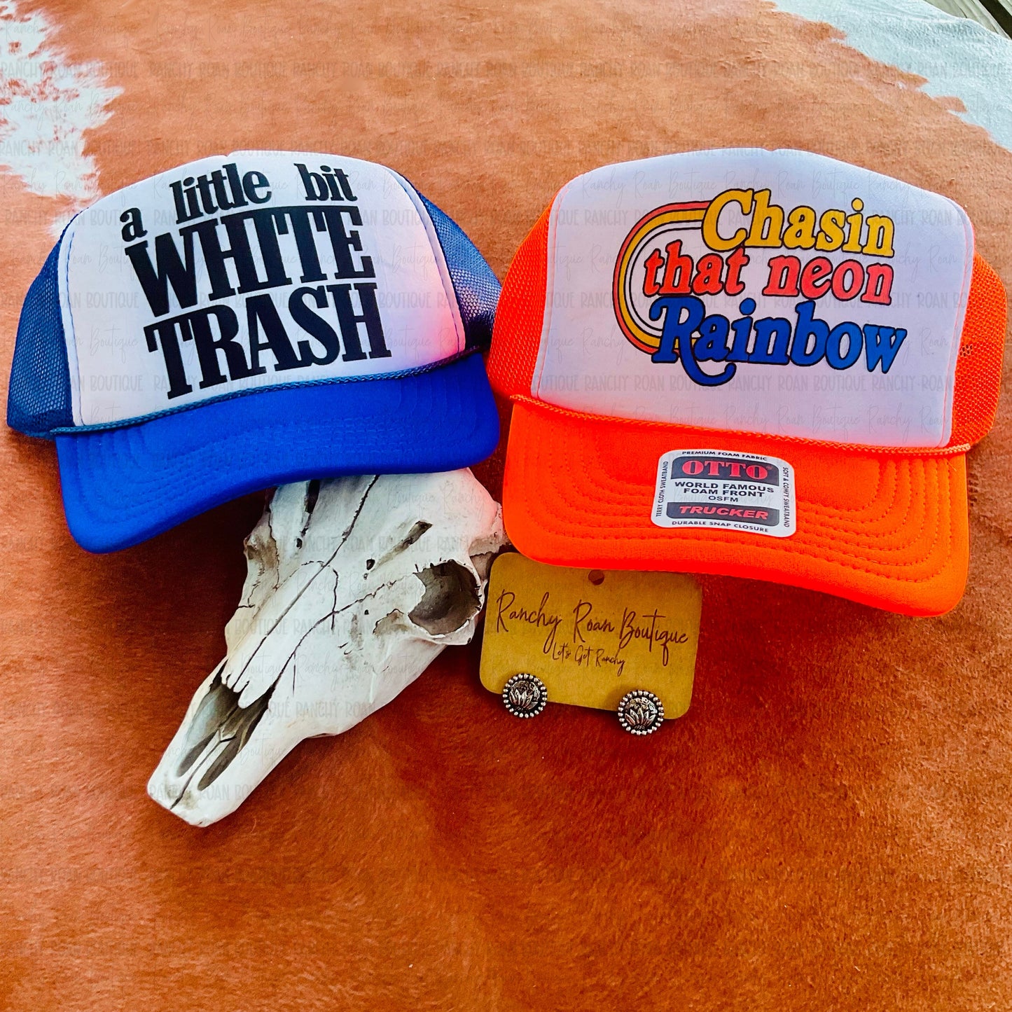 Chasin’ That Neon Rainbow Western Trucker Hat