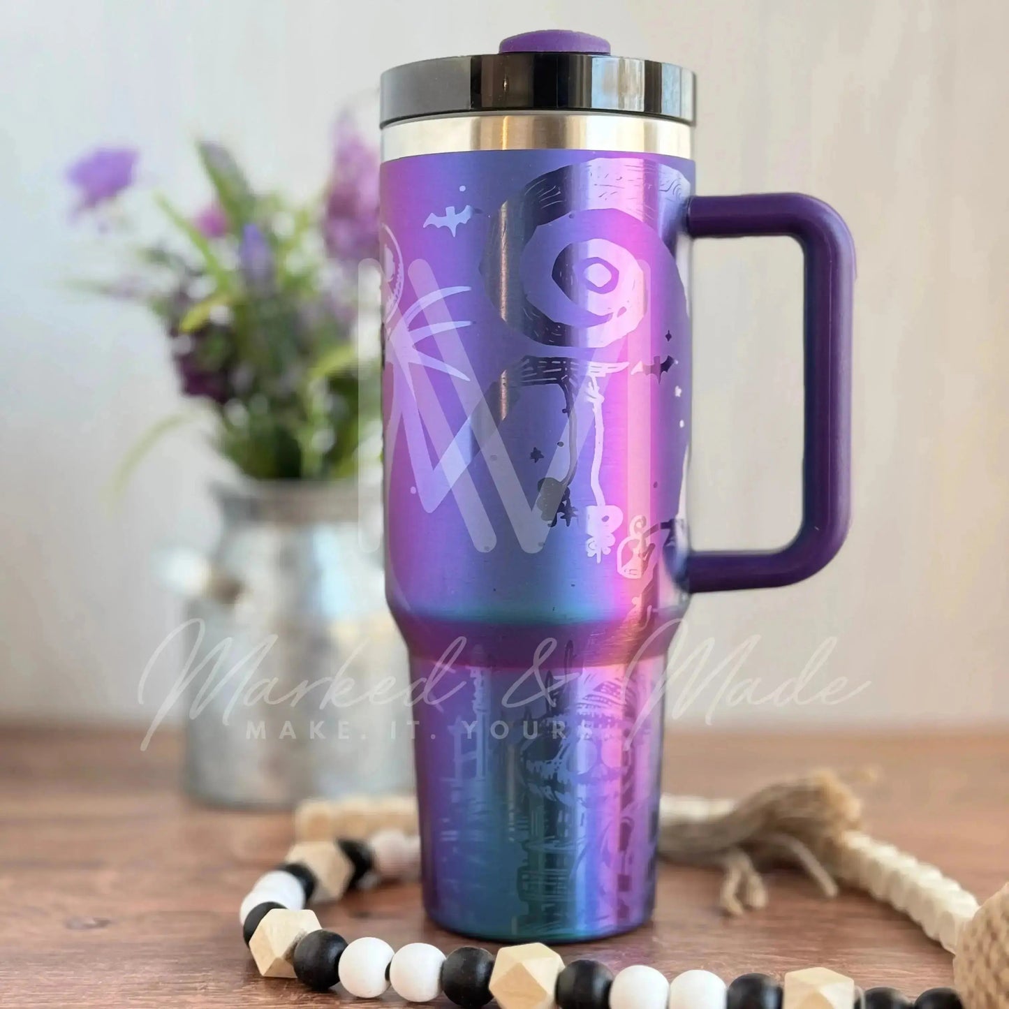 Jack and Sally Love Engraved Tumbler | Genuine Stanley