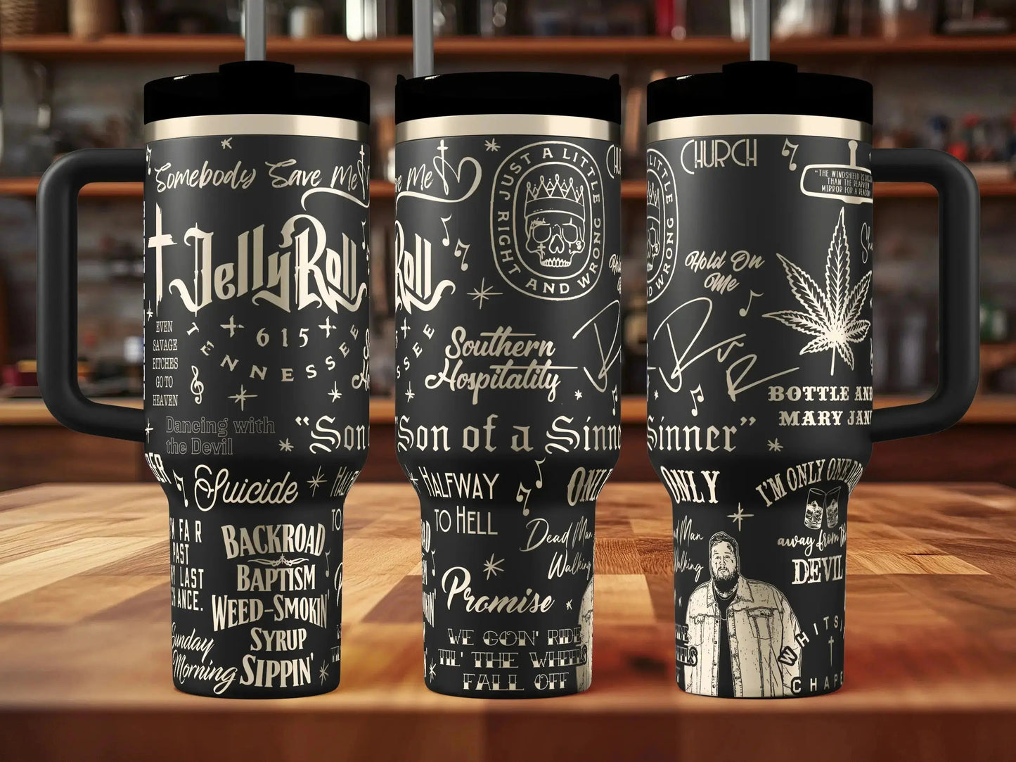 Jelly Roll Engraved Tumbler | Genuine Stanley