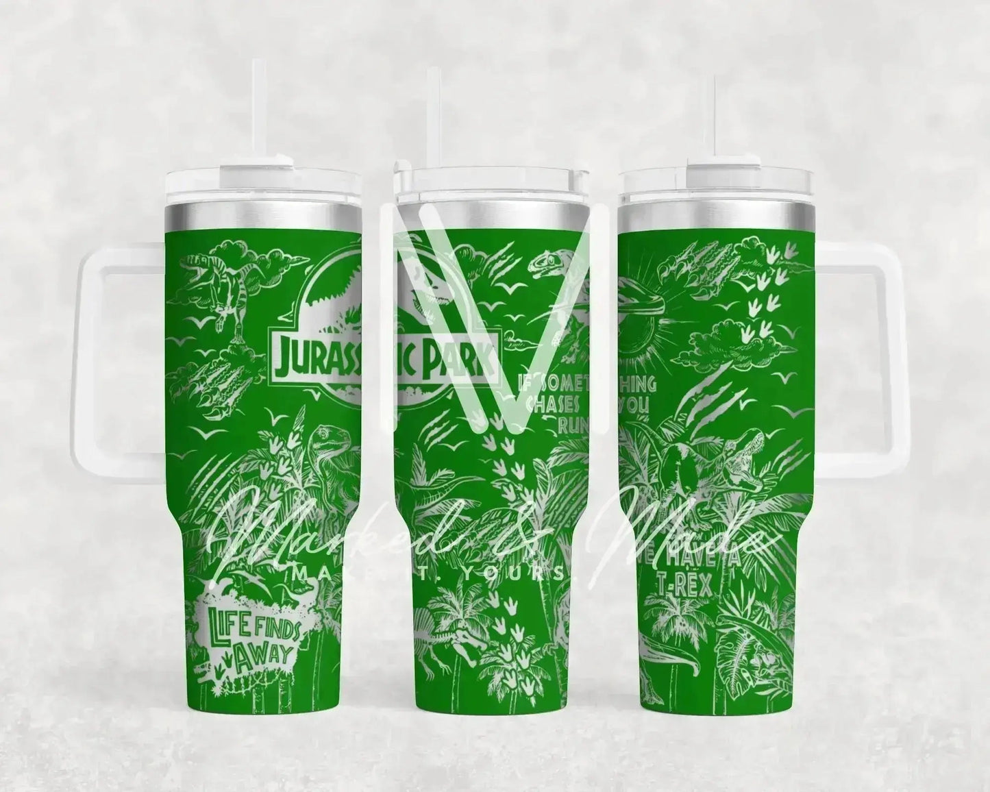 Jurassic Park Engraved Tumbler | Genuine Stanley