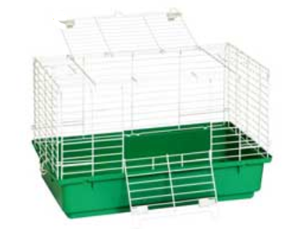 Rabbit Cage 25" X 14" X 15"H WHT