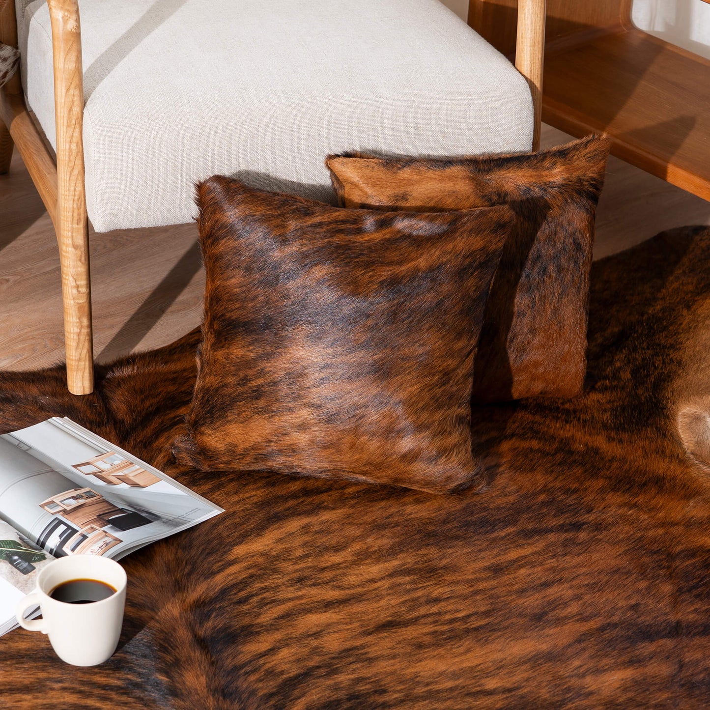 Brindle Cowhide Pillow