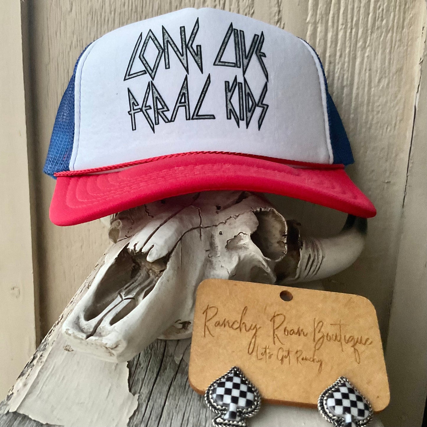 Long Live Feral Kids Foam Front Trucker Hat – Western Cowgirl Style