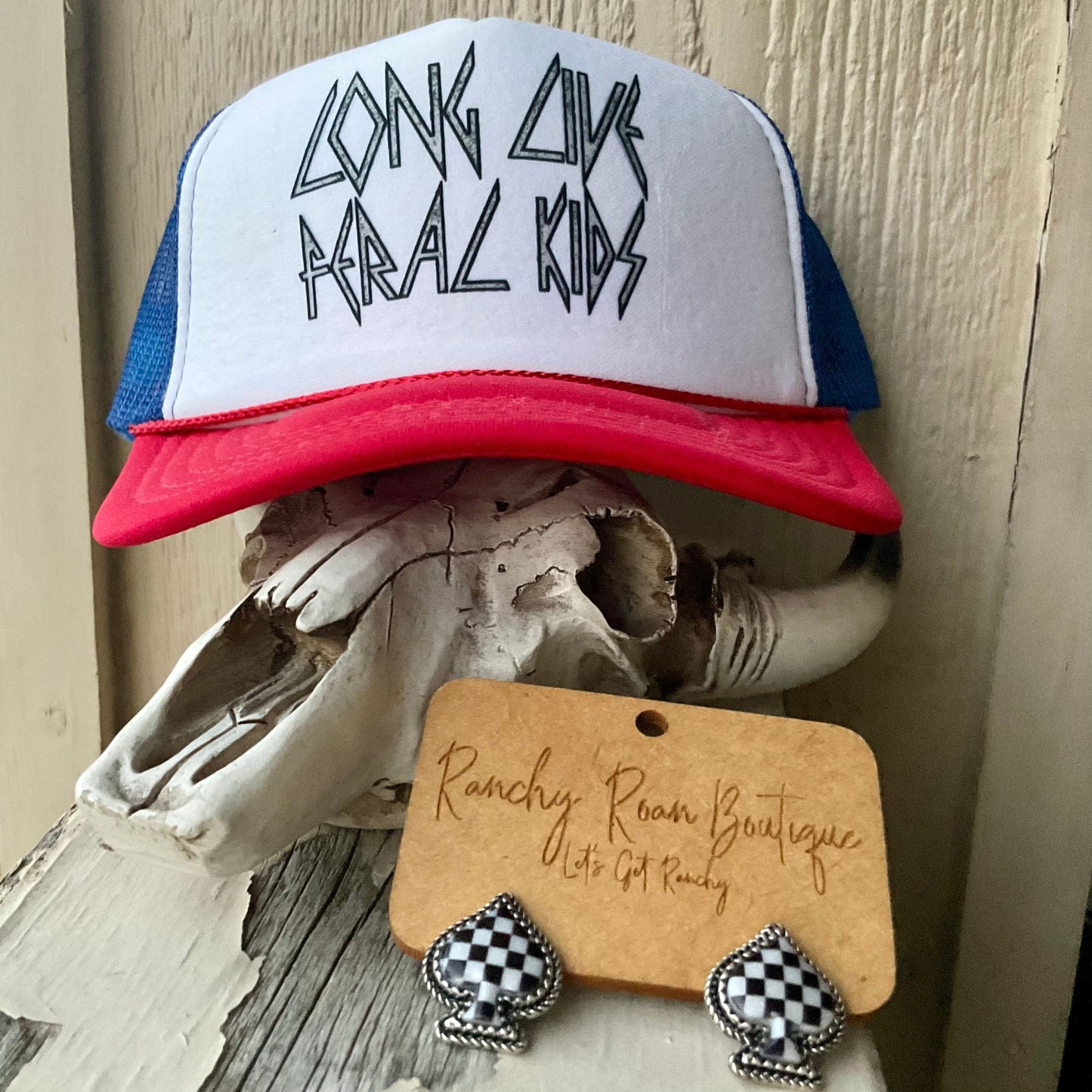 Long Live Feral Kids Foam Front Trucker Hat – Western Cowgirl Style