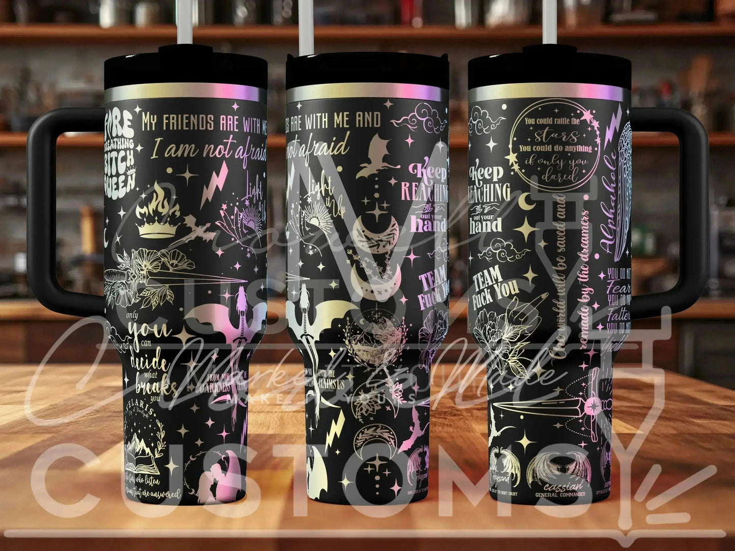 MaasVerse (Sarah J Maas Books) Engraved Tumbler | Genuine Stanley