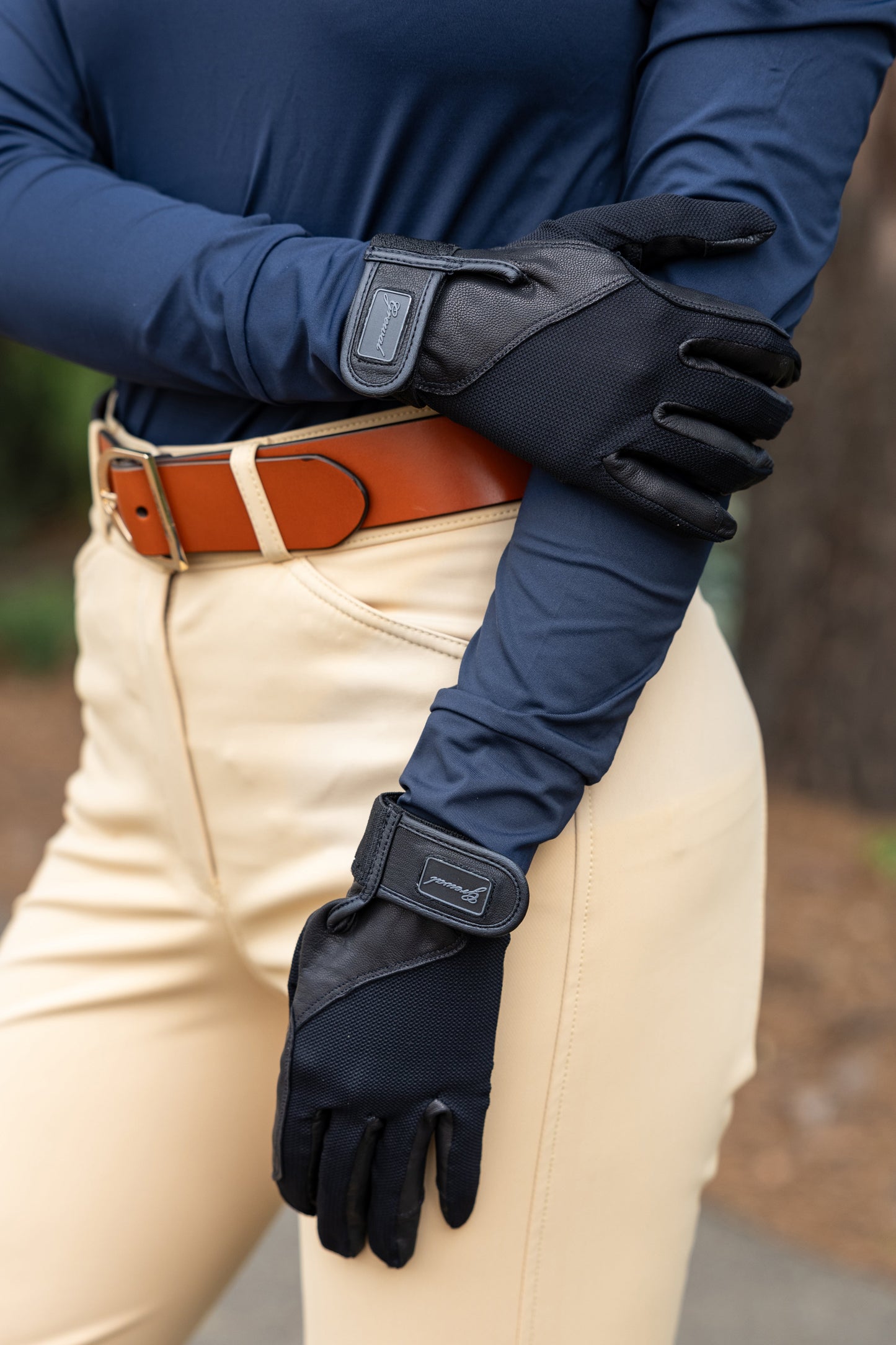 Marie Antoinette Genuine Goat Leather Riding Gloves
