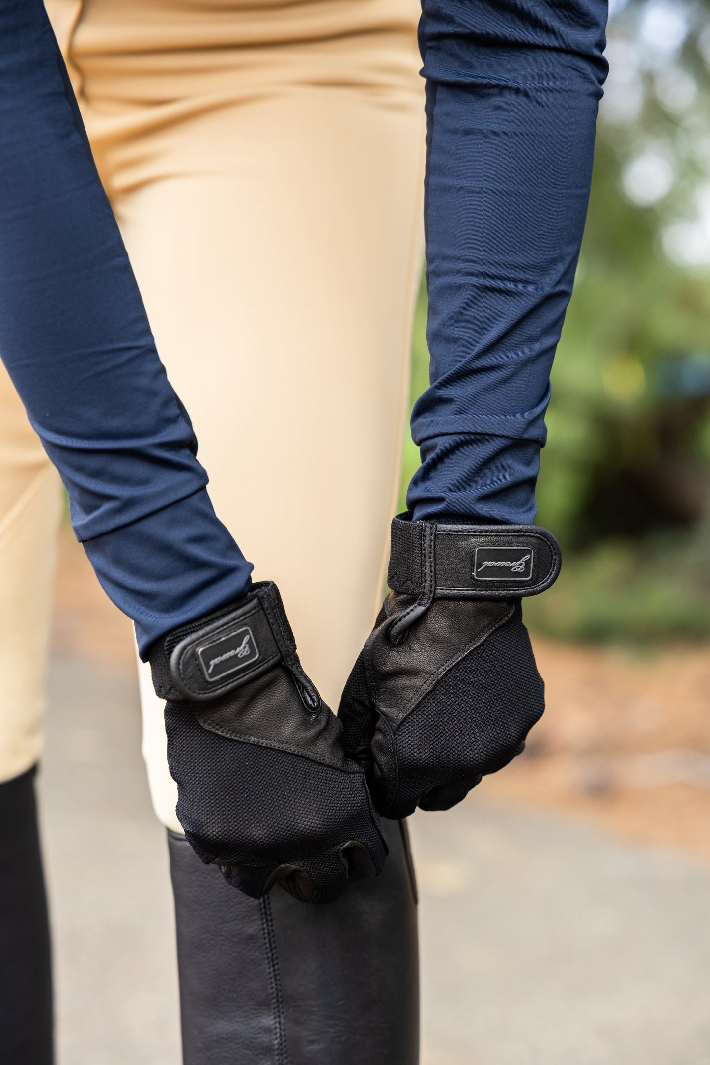 Marie Antoinette Genuine Goat Leather Riding Gloves