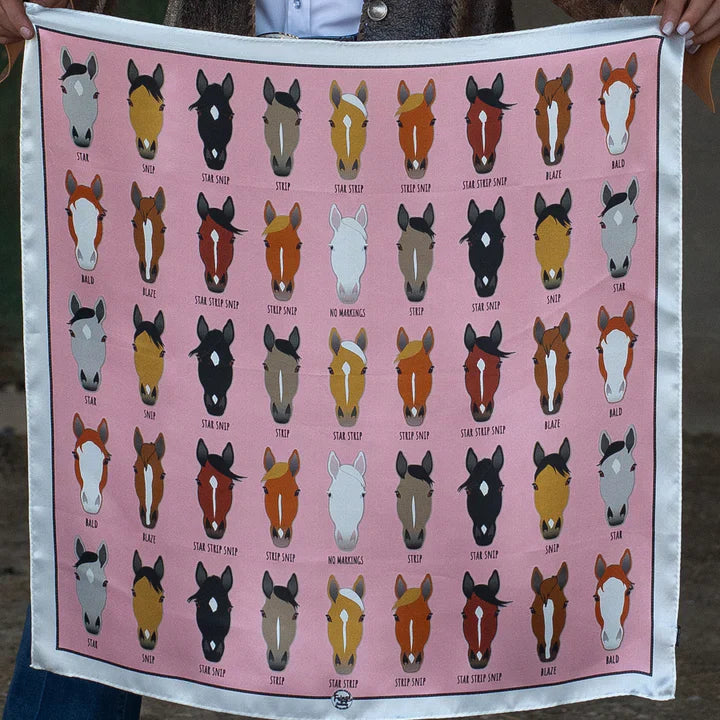 Markings Long Scarf - Pink