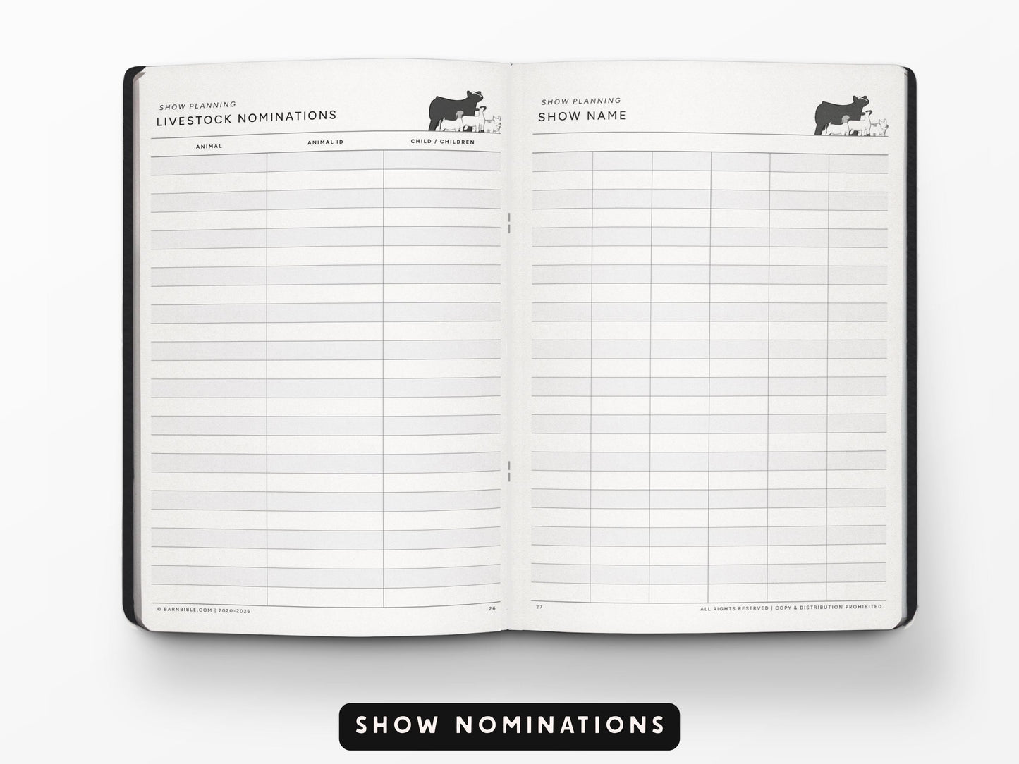 Mini Barn Bible™ Show Planner Edition