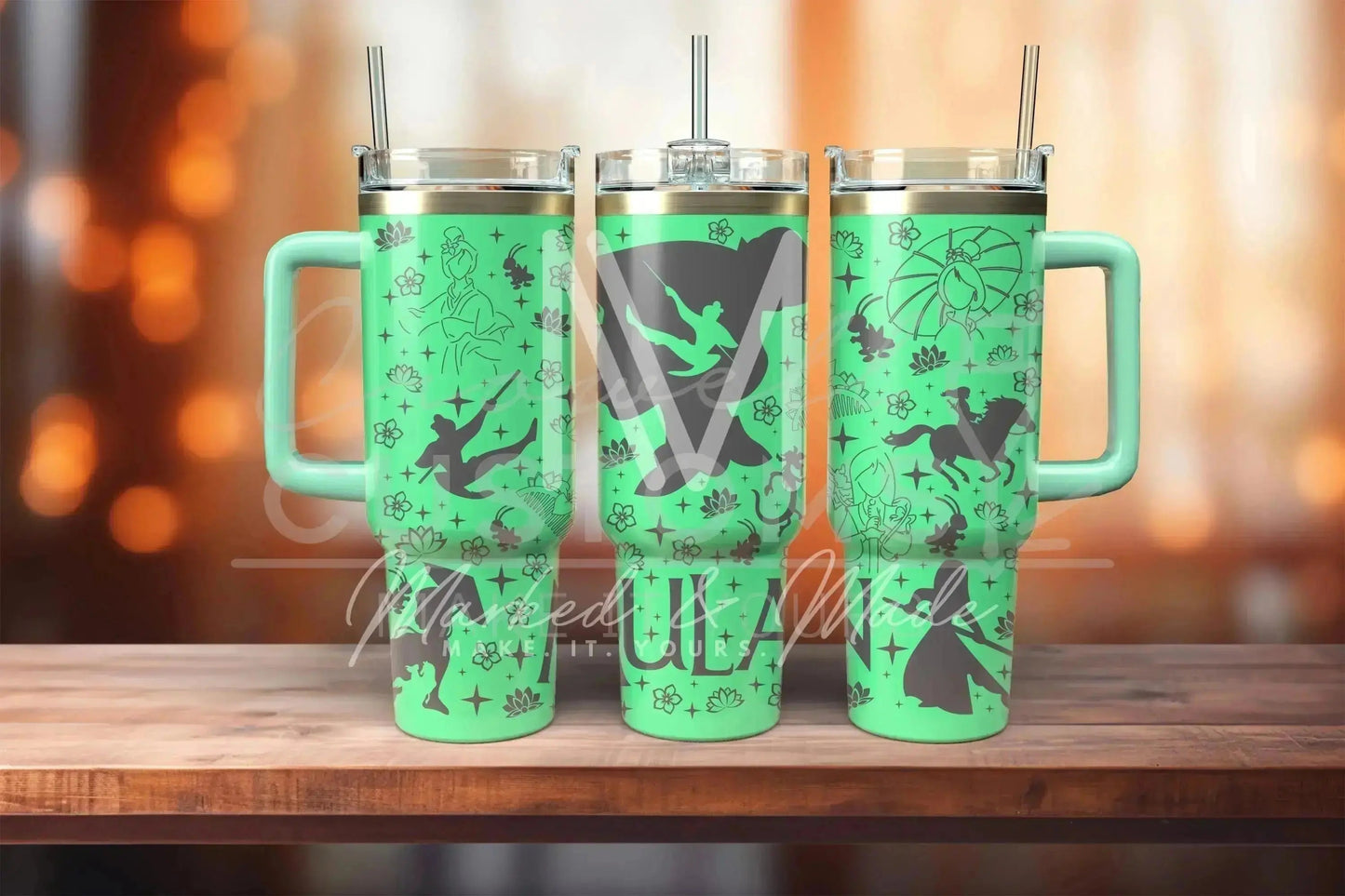 Mulan! Disney Princess Engraved Tumbler | 40oz