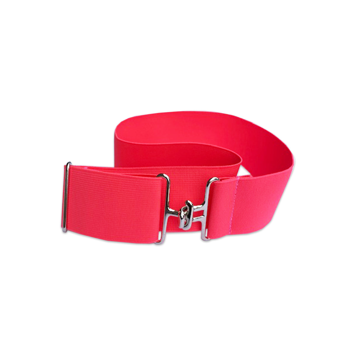 Neon Pink + Silver Elastic Belt