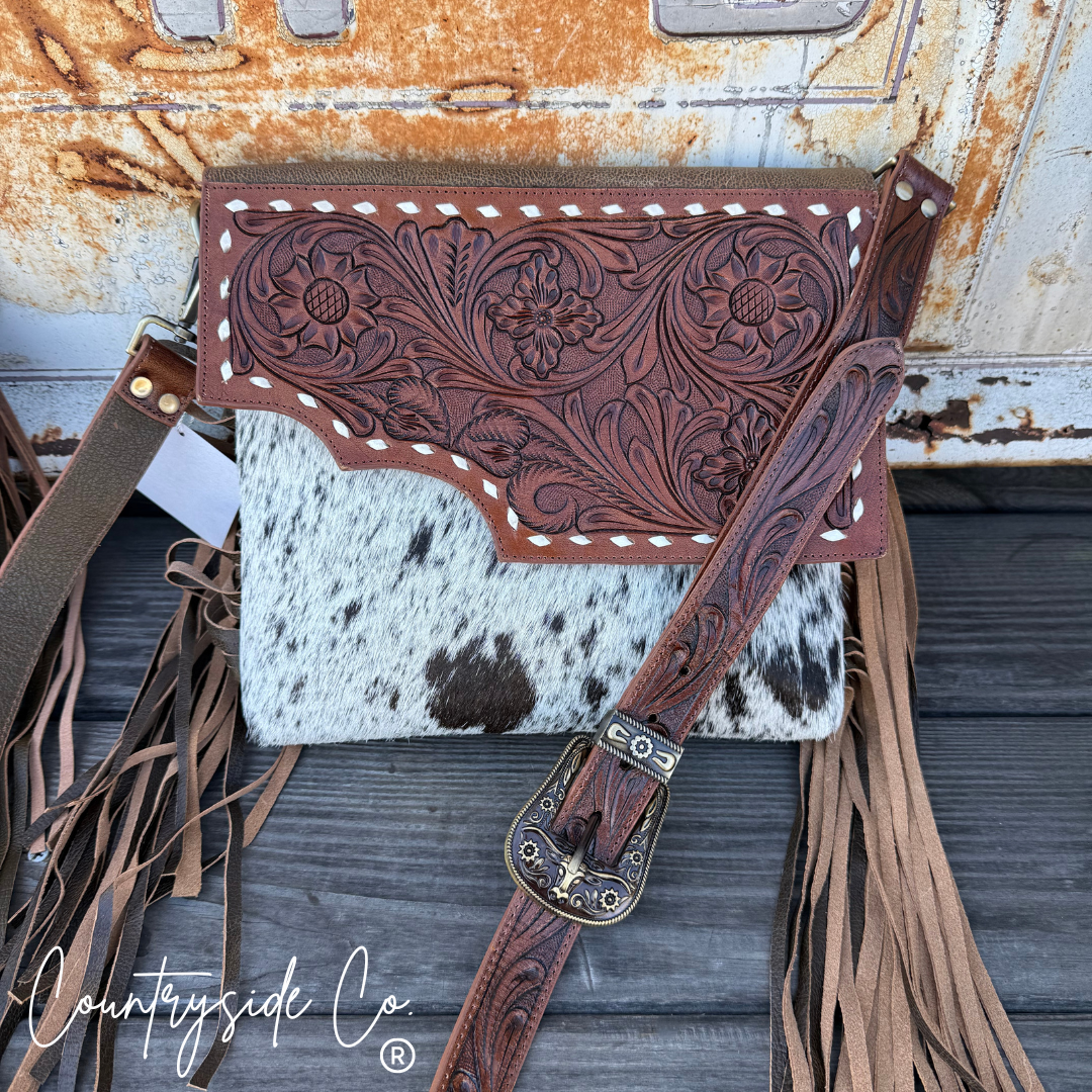 Georgia Conceal Carry Tooled Leather Purse