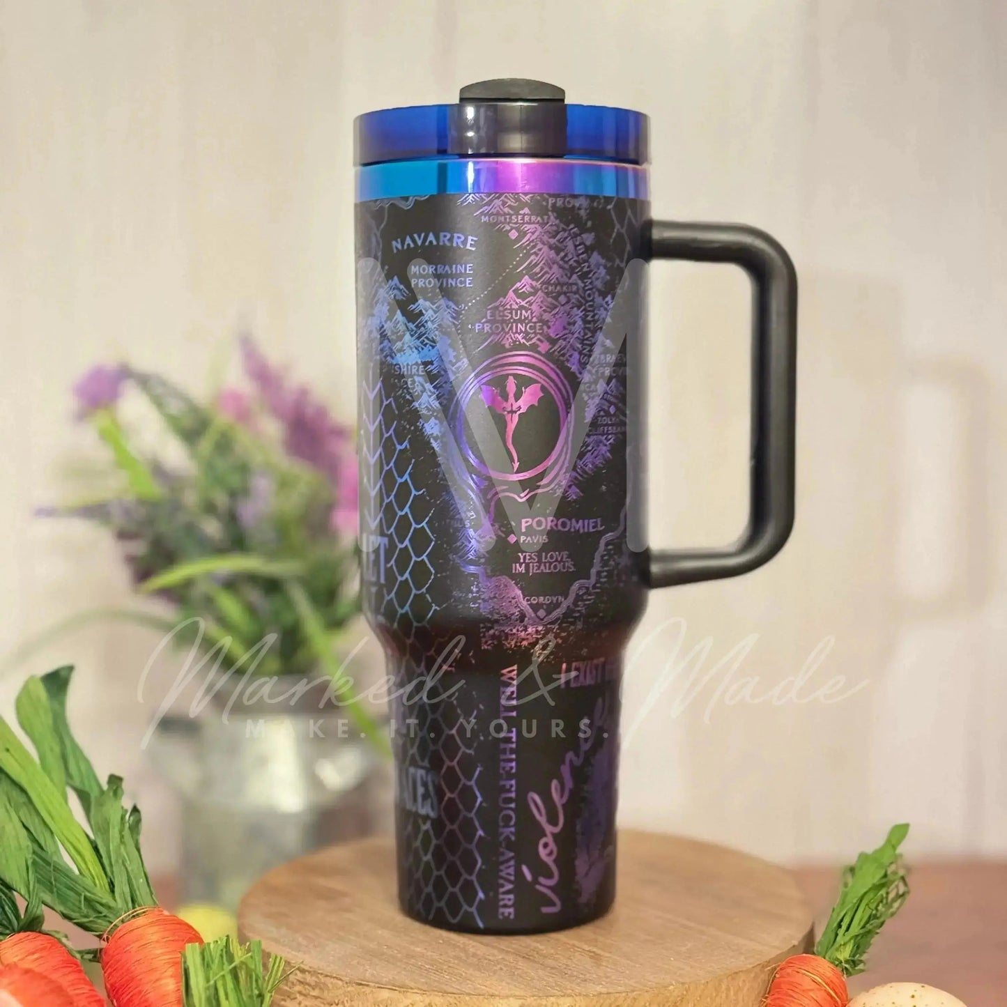 Onyx Storm Engraved Tumbler | Genuine Stanley