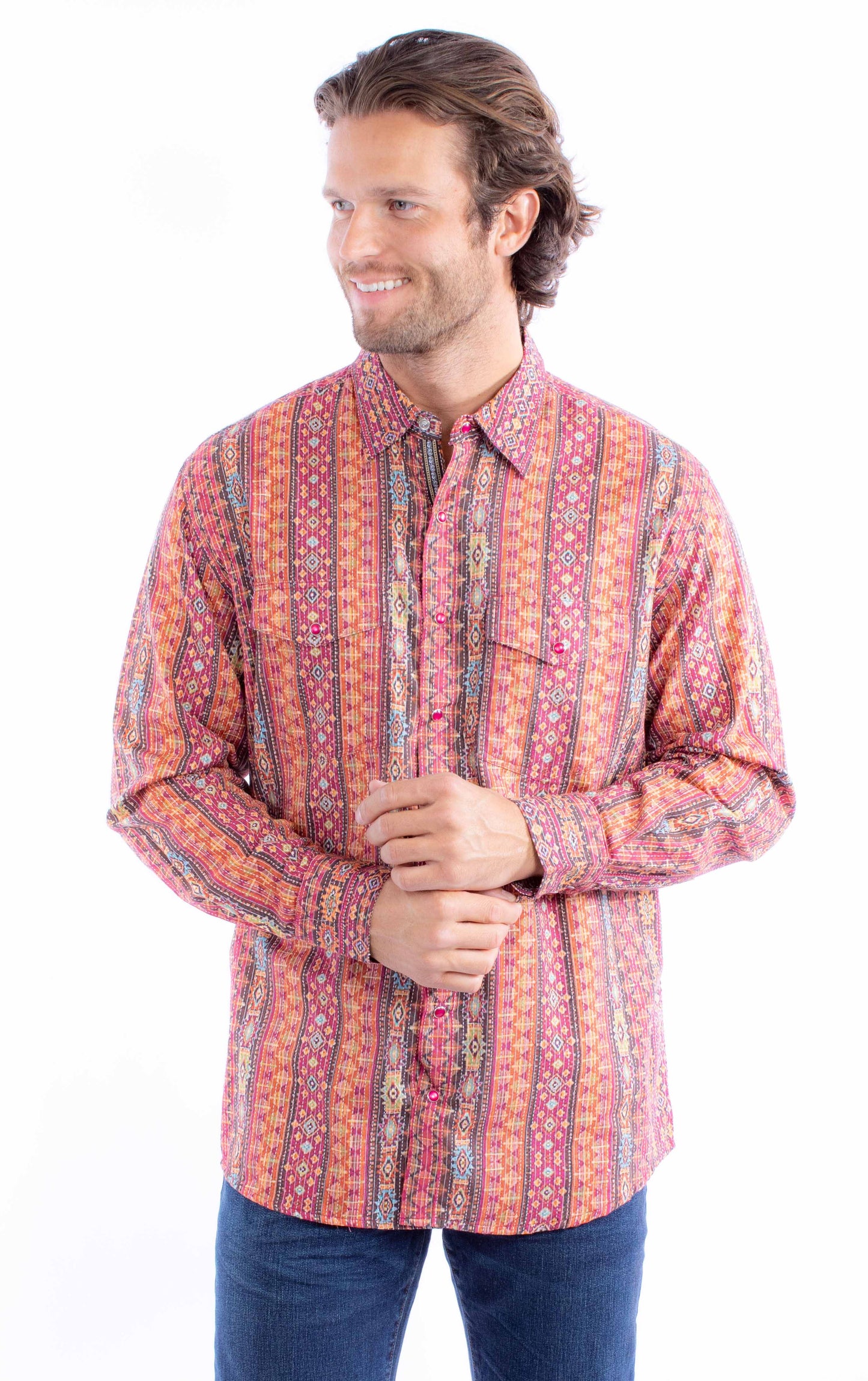 Printed Kantha Signature Shirt - PS-353