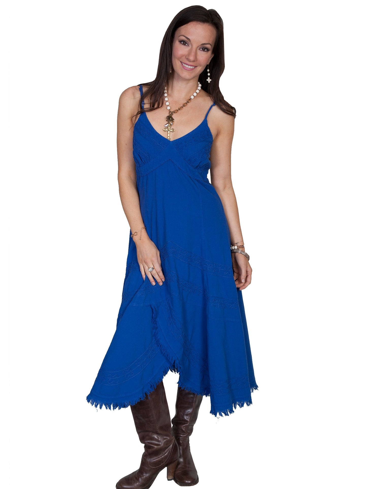 Dress W/straps Peruvian Cotton - PSL-052