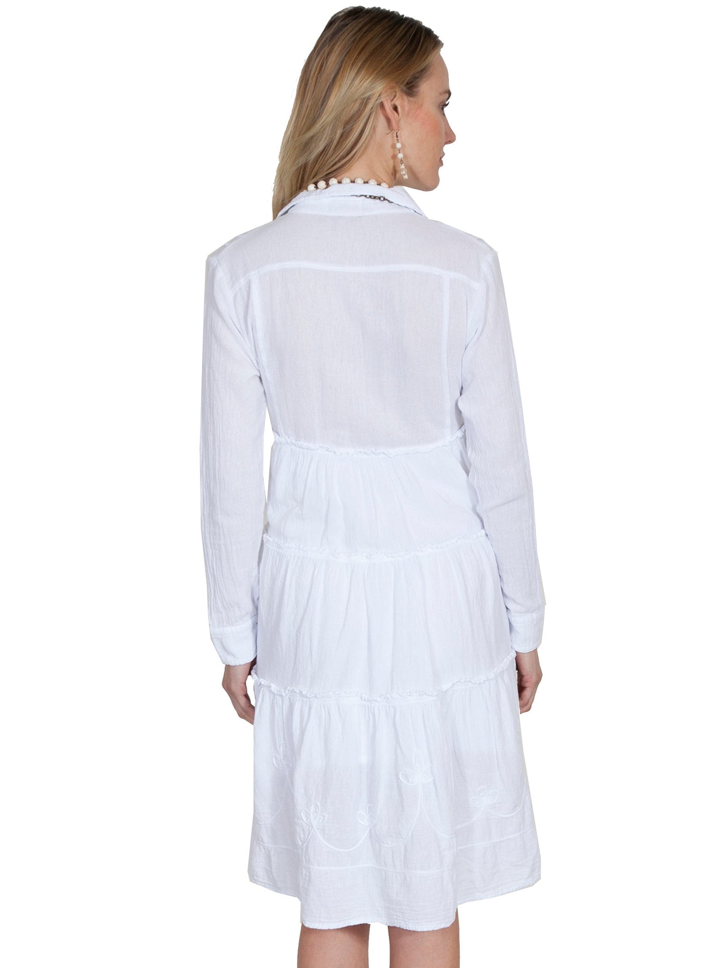 L/s Multi Panel Dress W/collar - PSL-176