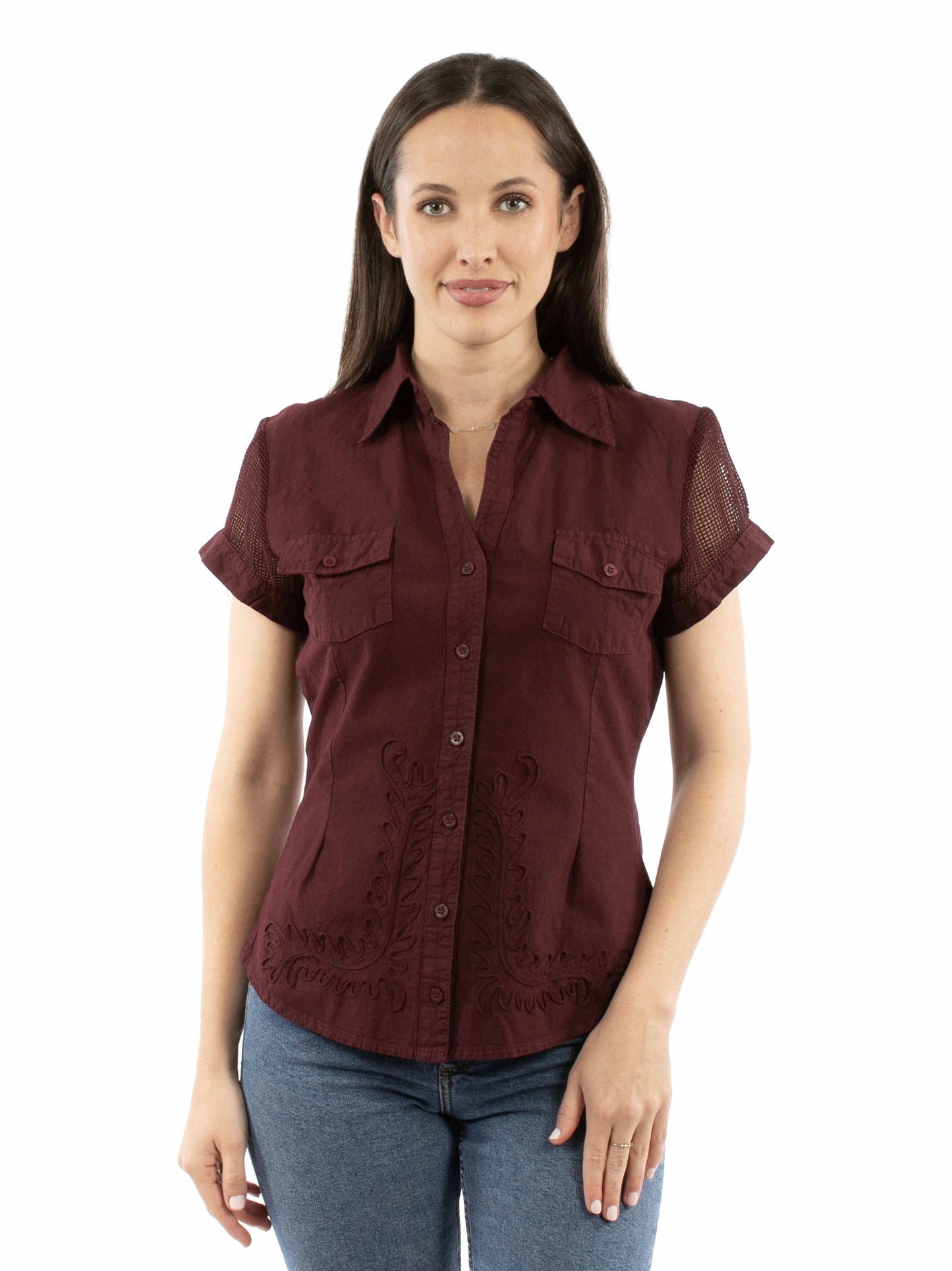 Cap Sleeve Blouse - PSL-275