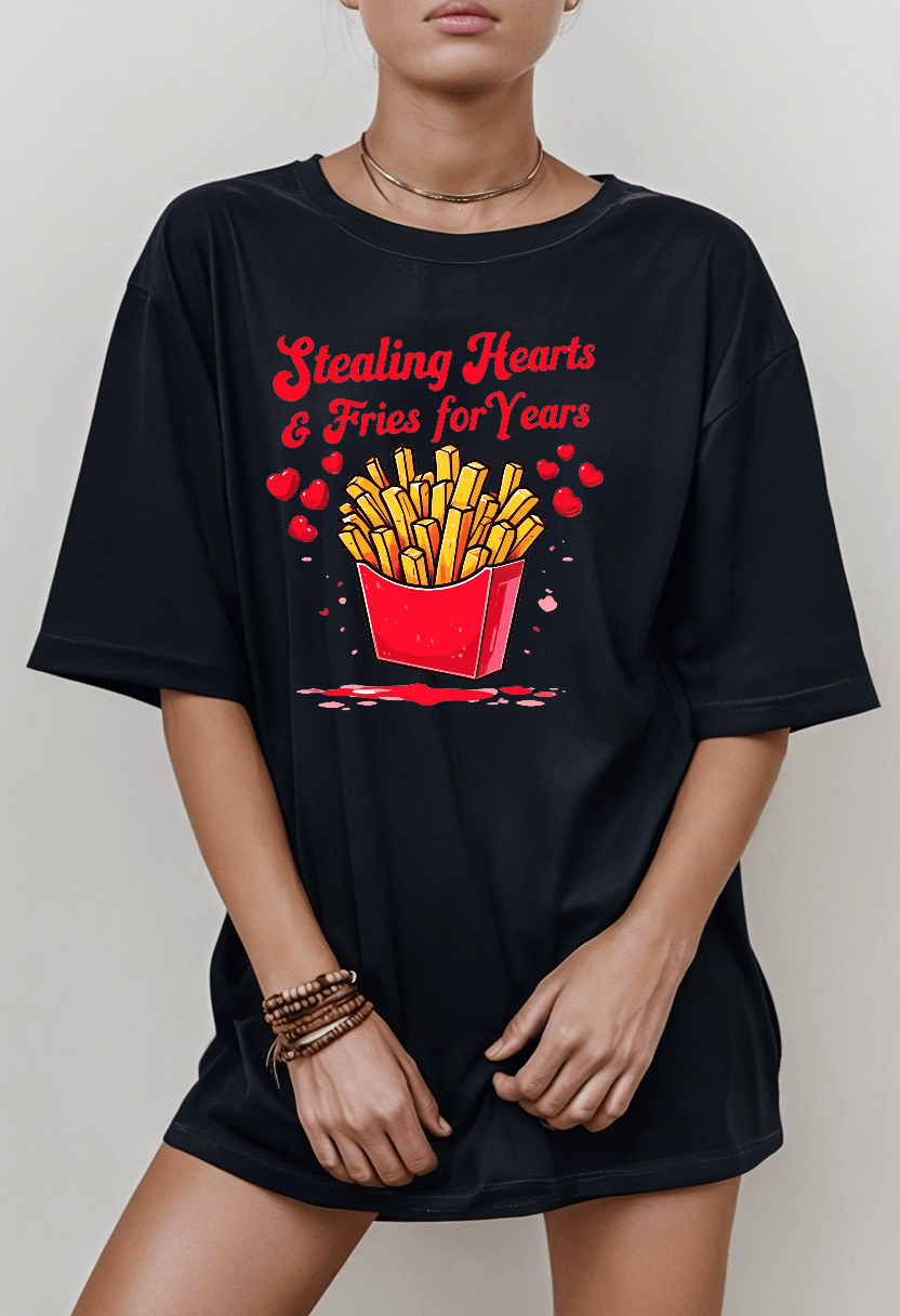 Stealing Hearts and Fries Unisex Ultra Cotton Tee
