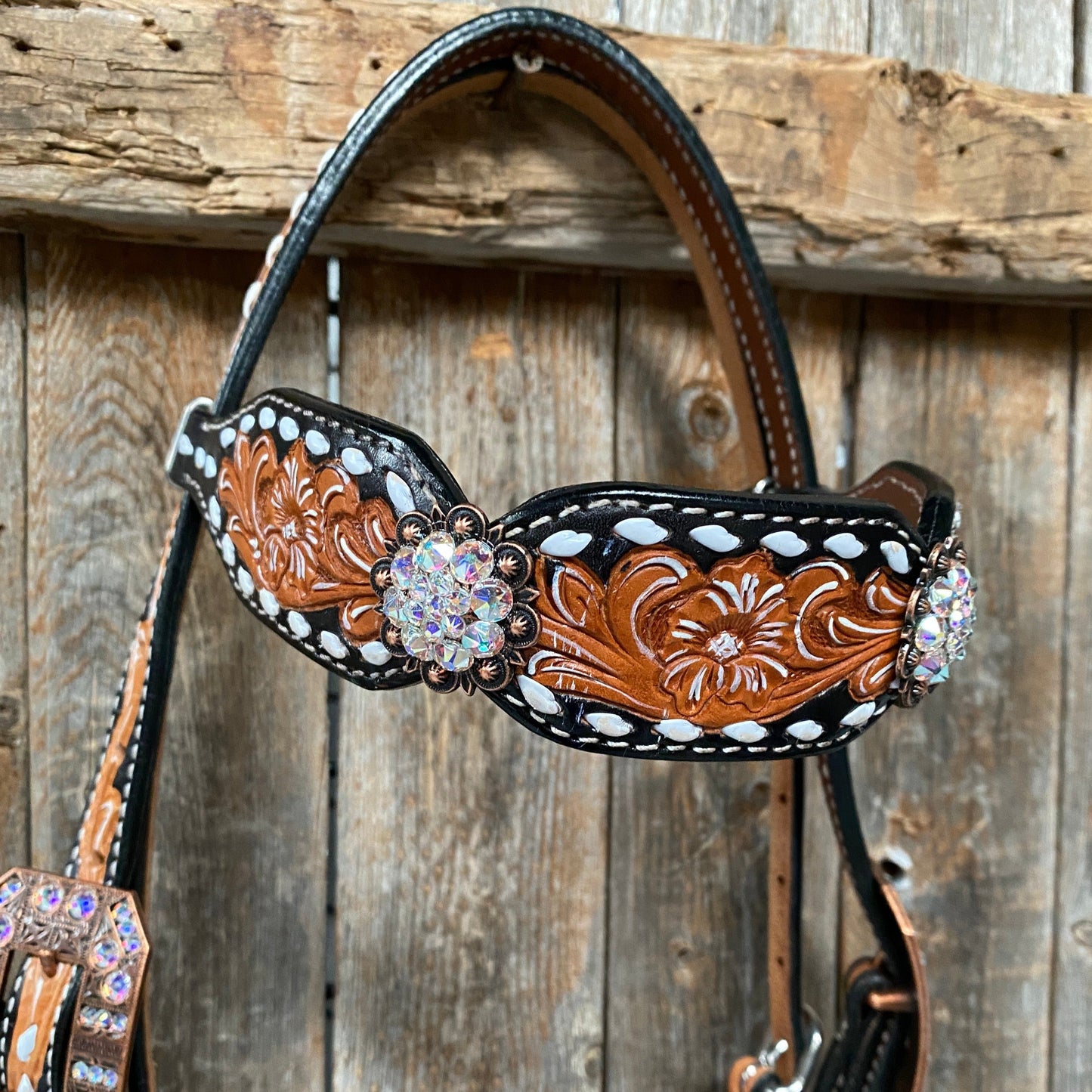 Classic AB Browband/One Ear Tack Set with Wither Strap  #BBBC457