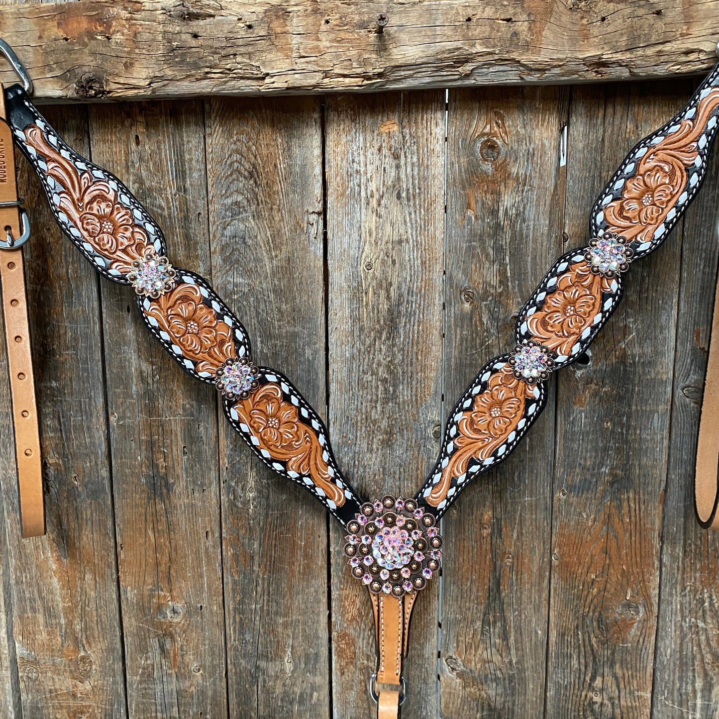 Classic AB Browband/One Ear Tack Set with Wither Strap  #BBBC457