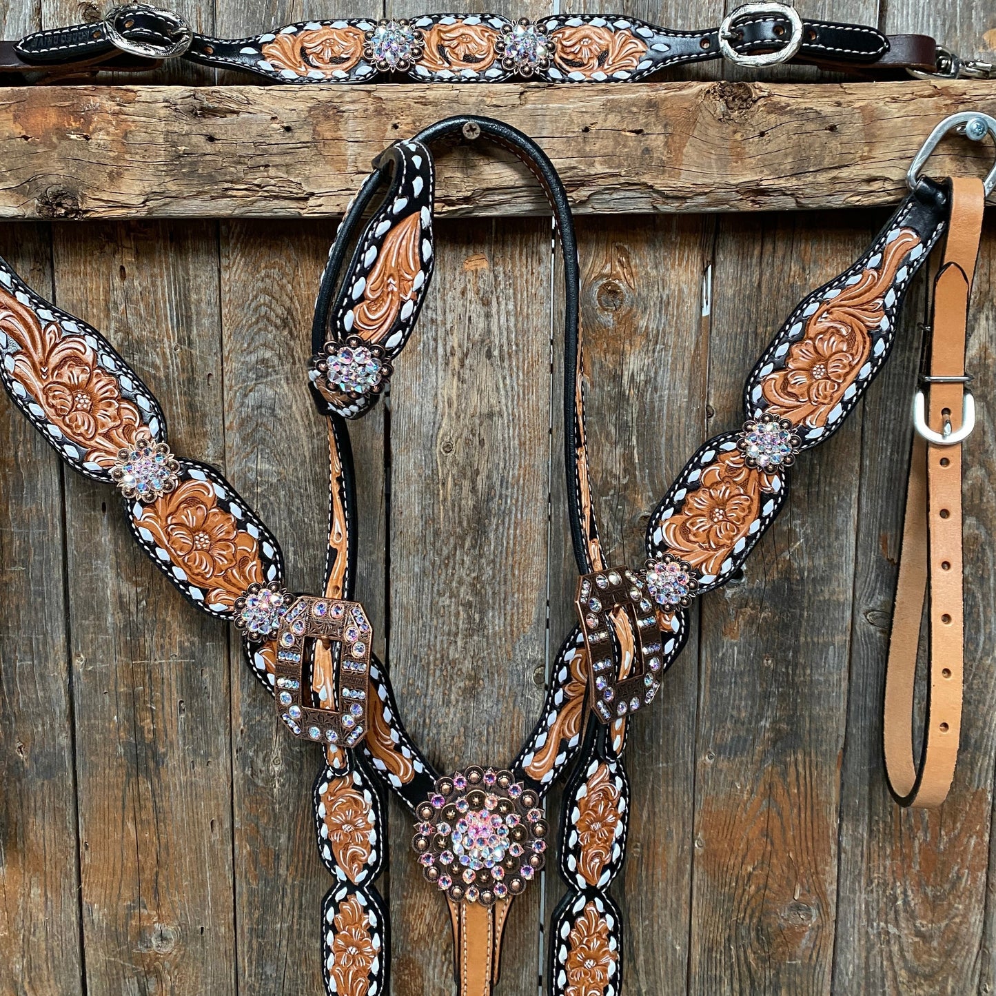 Classic AB Browband/One Ear Tack Set with Wither Strap  #BBBC457