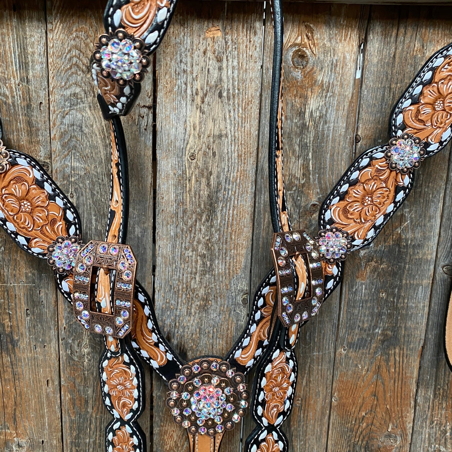 Classic AB Browband/One Ear Tack Set with Wither Strap  #BBBC457