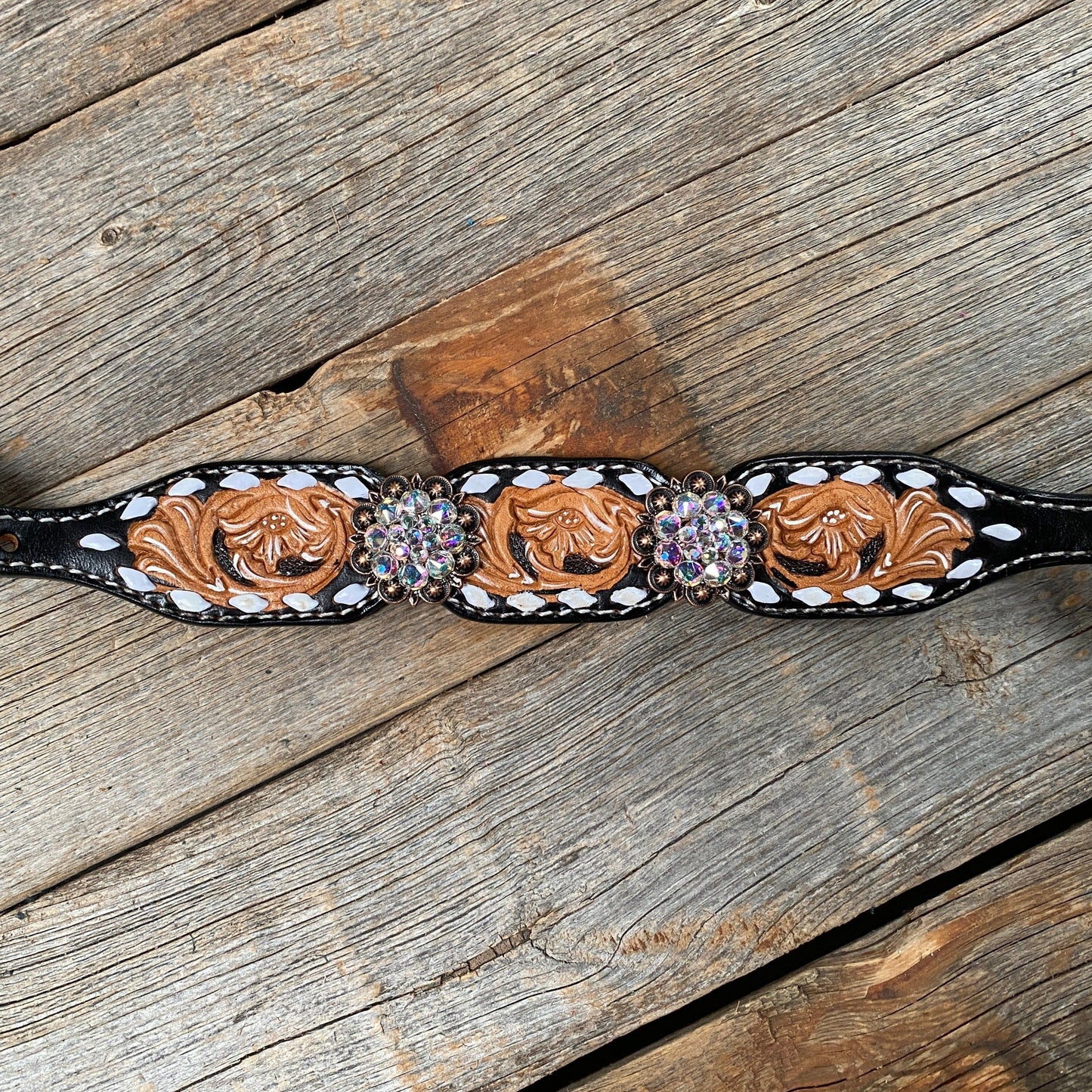 Classic AB Browband/One Ear Tack Set with Wither Strap  #BBBC457