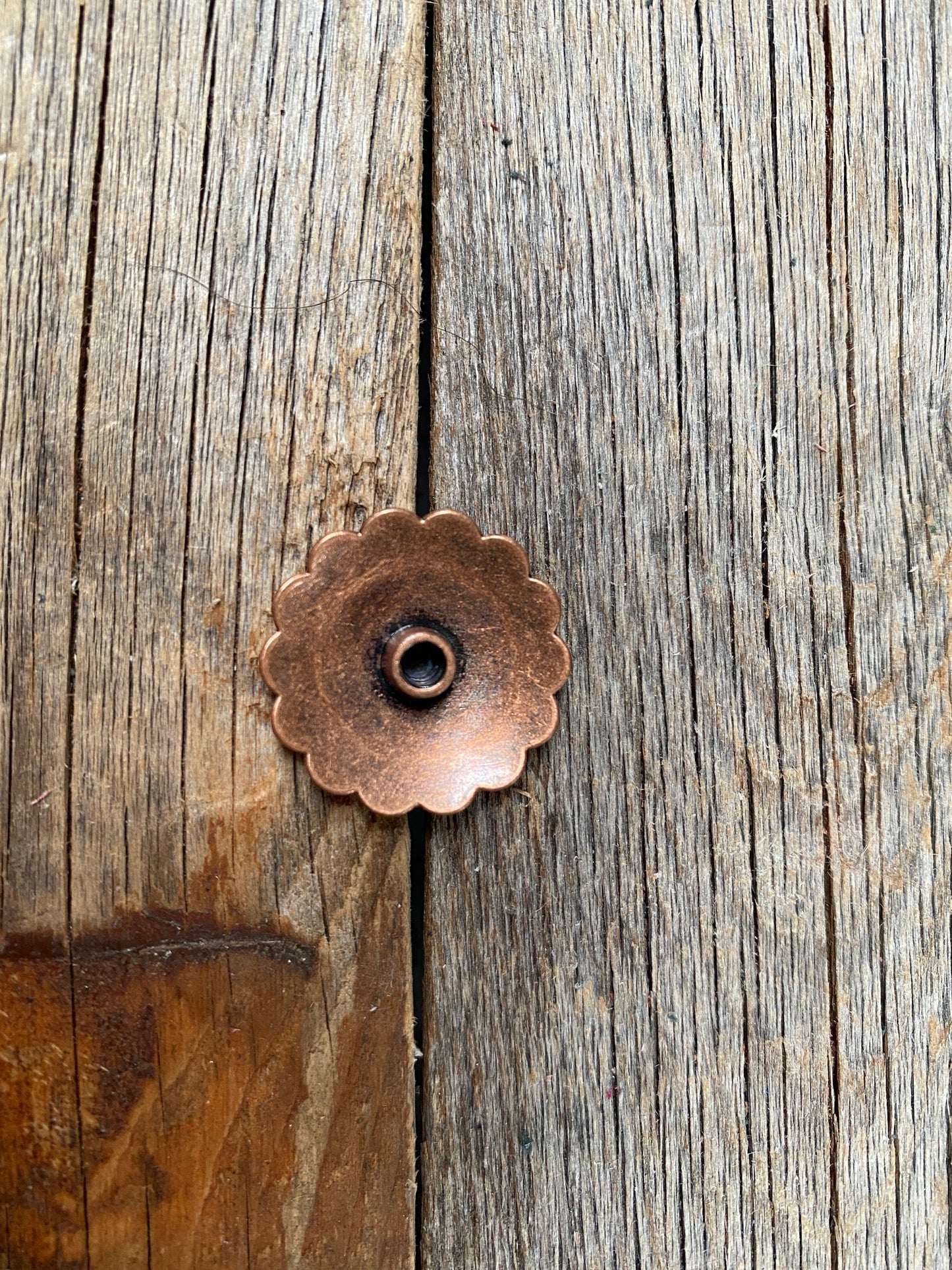 Copper Turquoise Concho 1" W103S