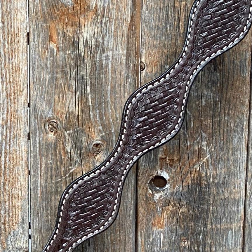 Basketweave Scalloped Dark Oil Breastcollar