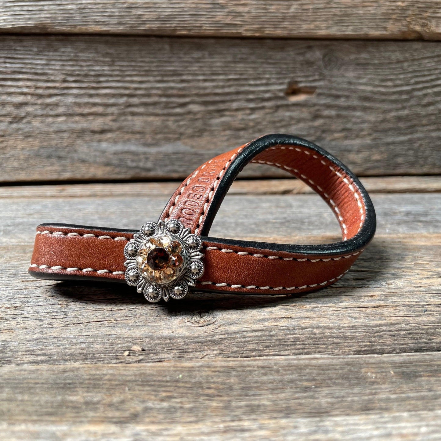 Crystal Medium Oil Rustic Tie Down Keepers