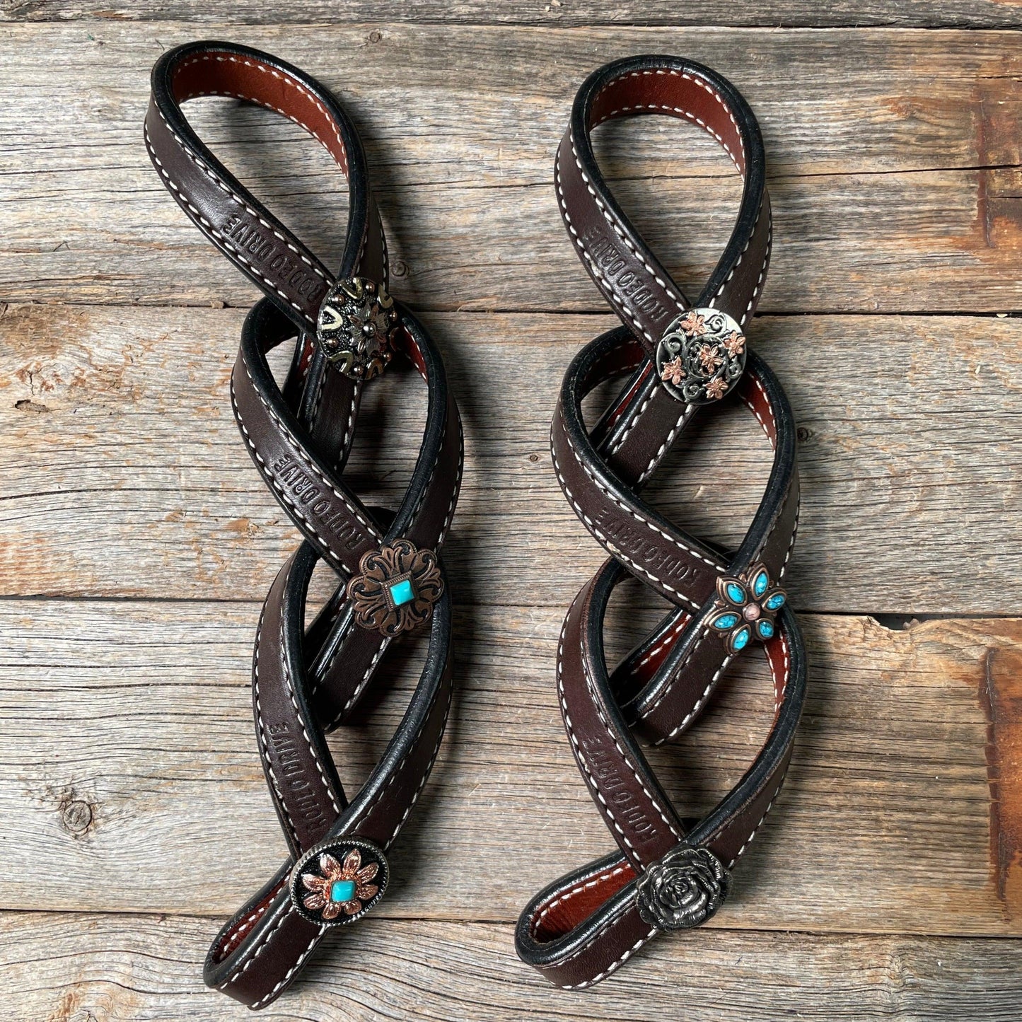 Western Dark Oil Rustic Tie Down Keepers